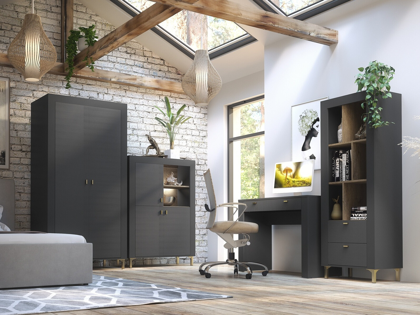 Boekenkast Mormavu 102 (Matzwart)