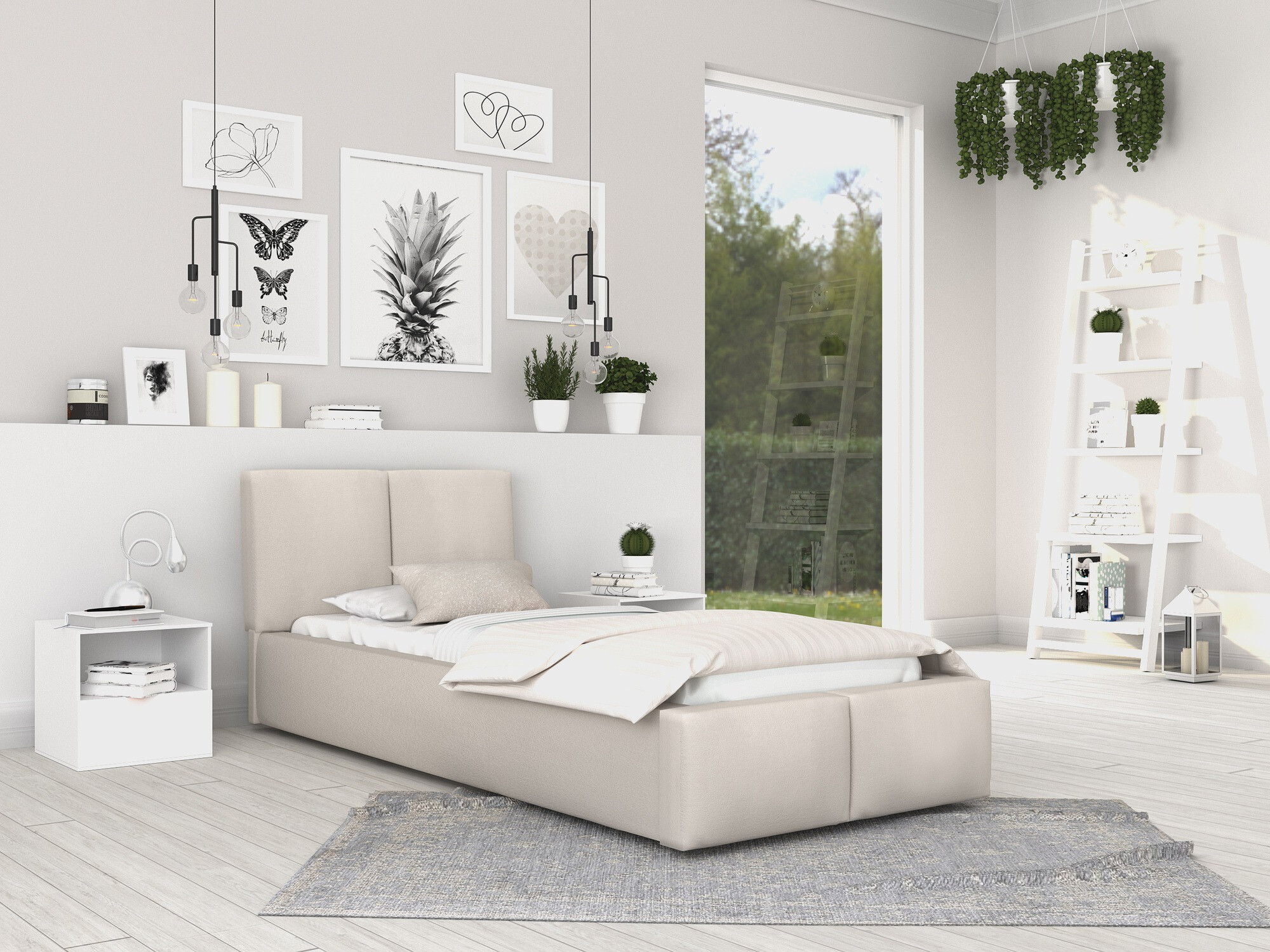 Bed Fairfield 109 (Crème)