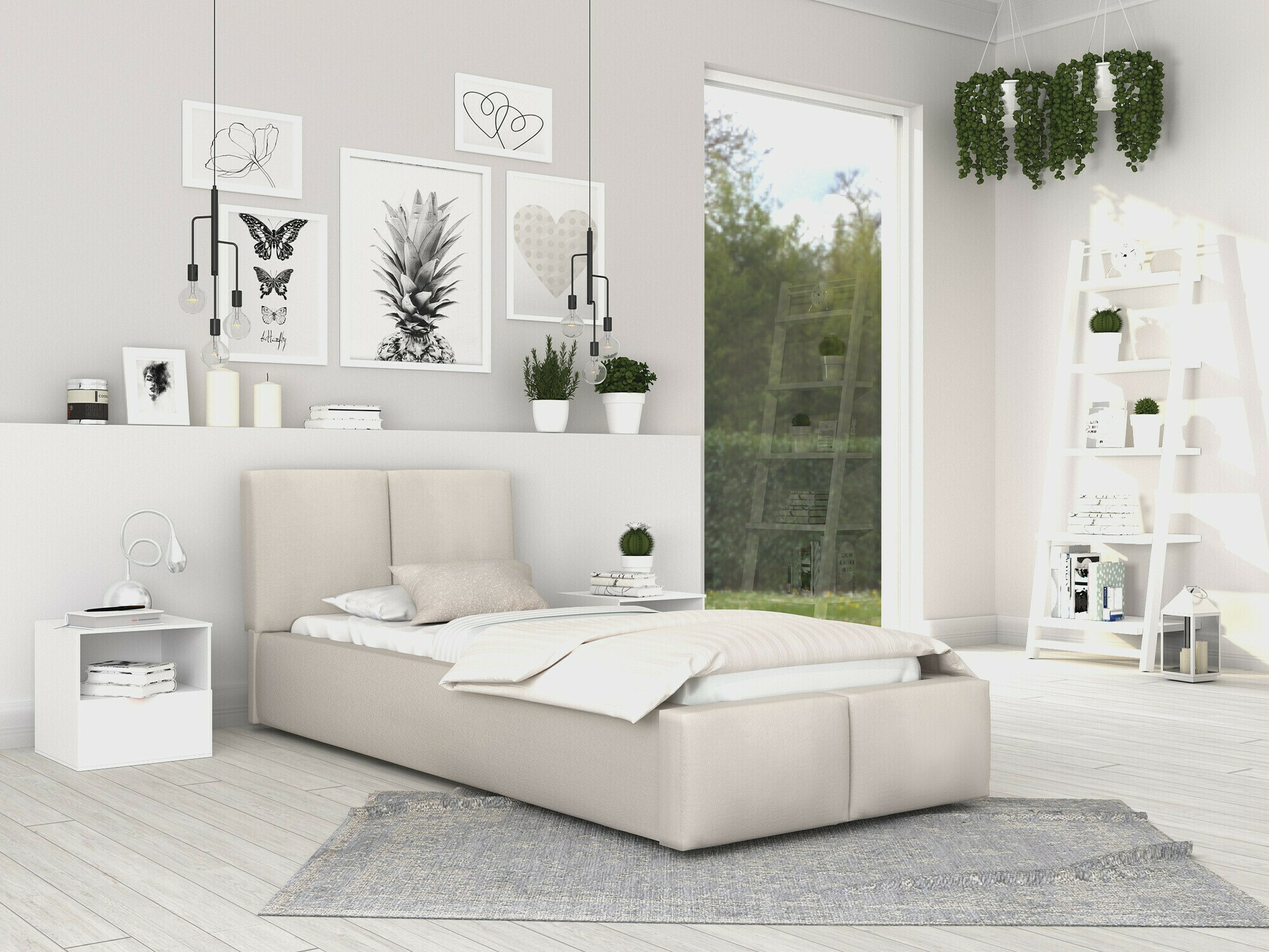 Bed Fairfield 109 (Crème)