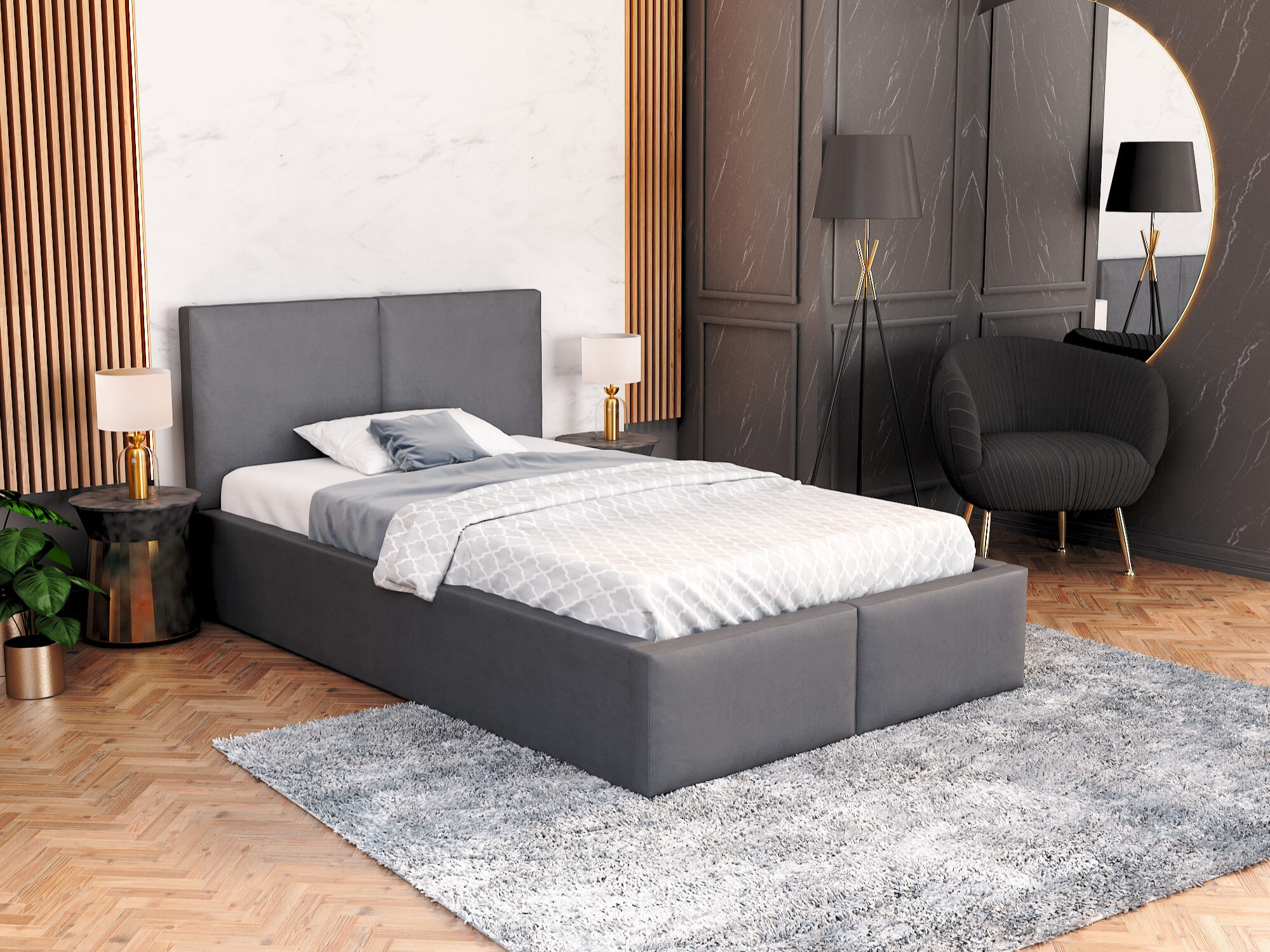 Bed Fairfield 109 (Grafiet)