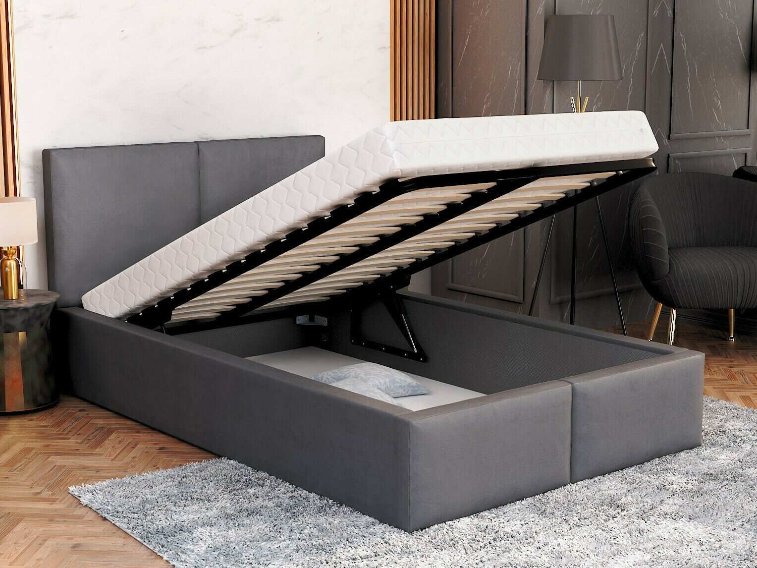 Bed Fairfield 109 (Grafiet)