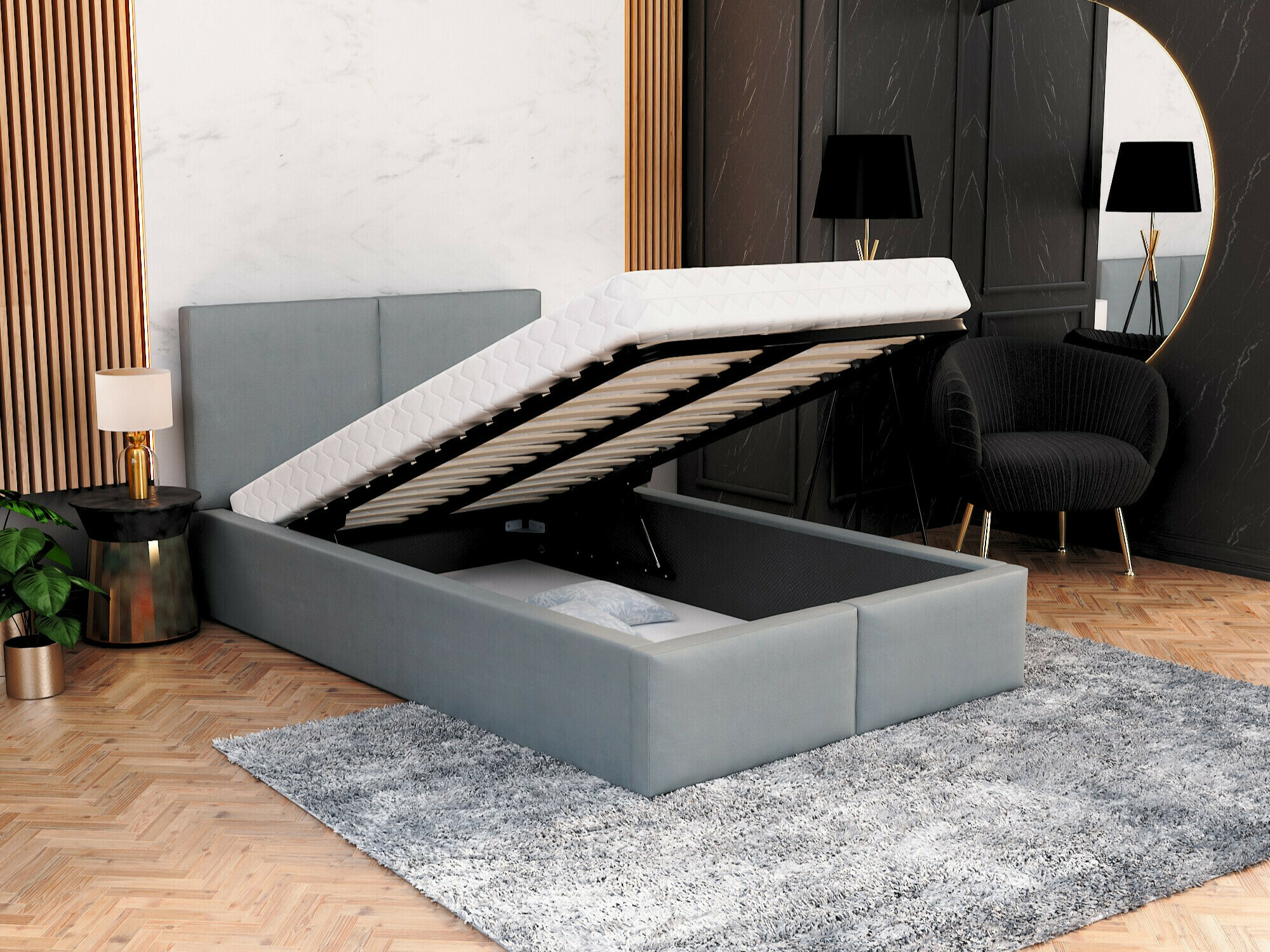 Bed Fairfield 109 (Grijs)