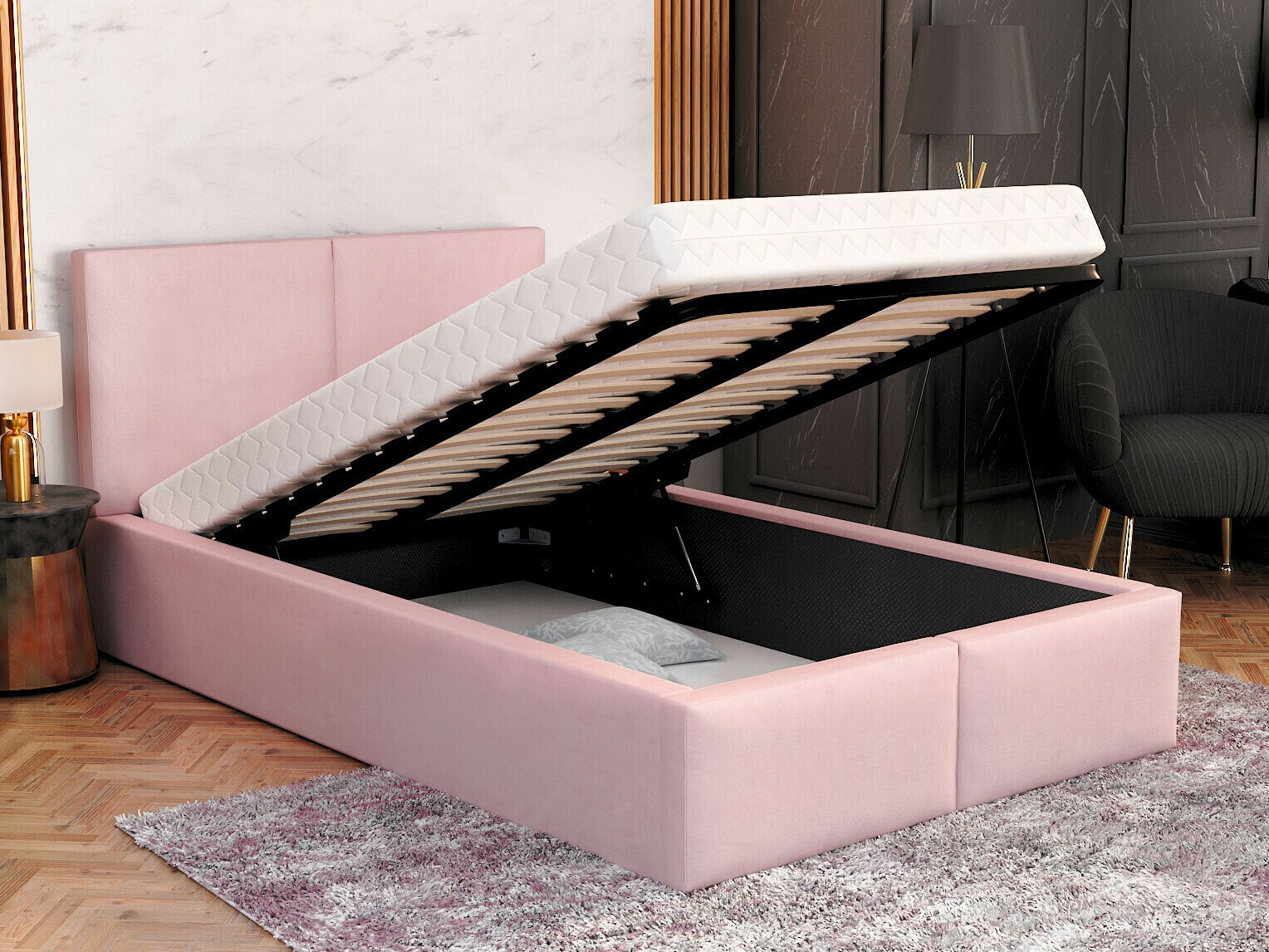 Bed Fairfield 109 (Lichtroze)