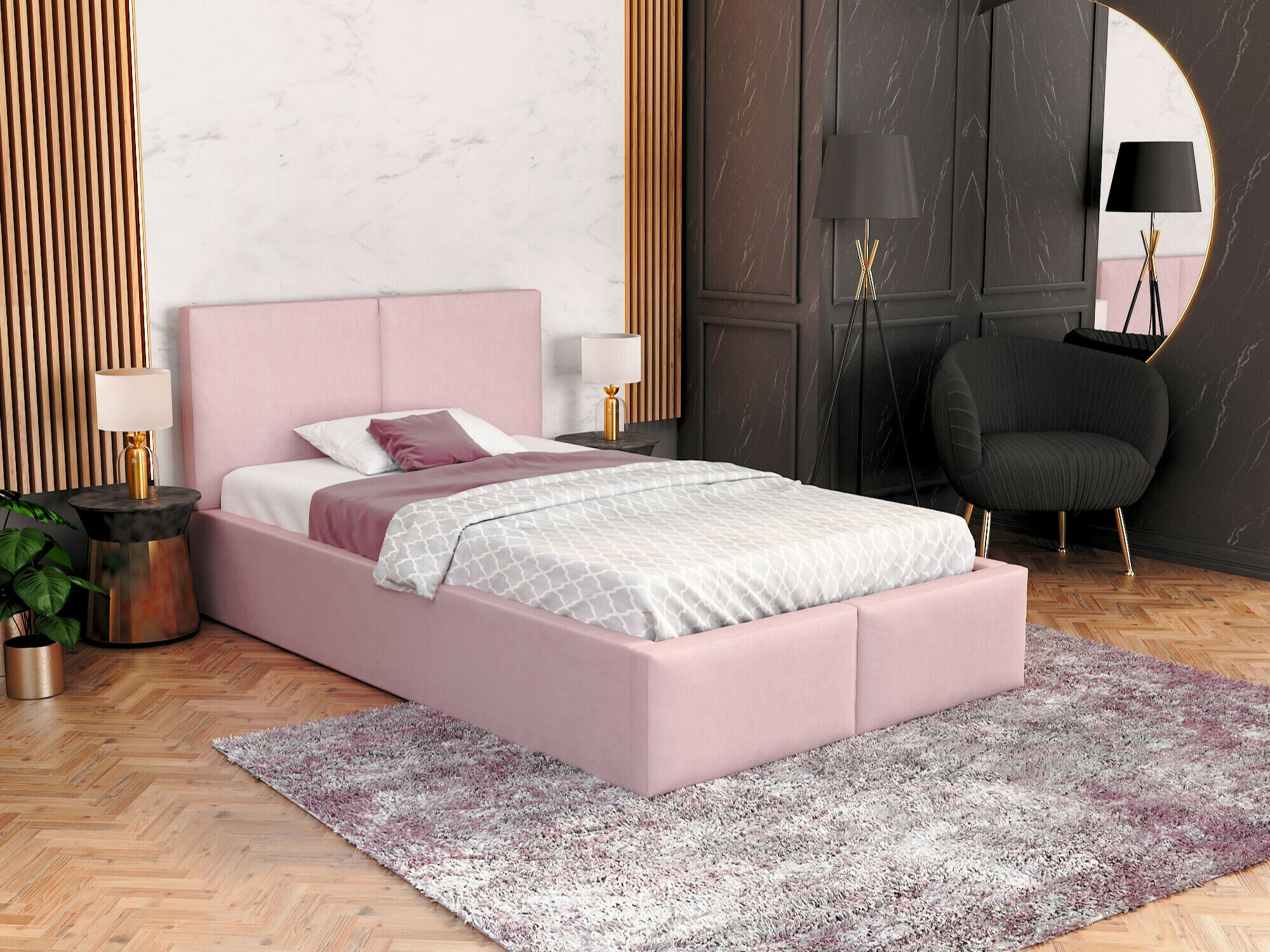 Bed Fairfield 109 (Lichtroze)