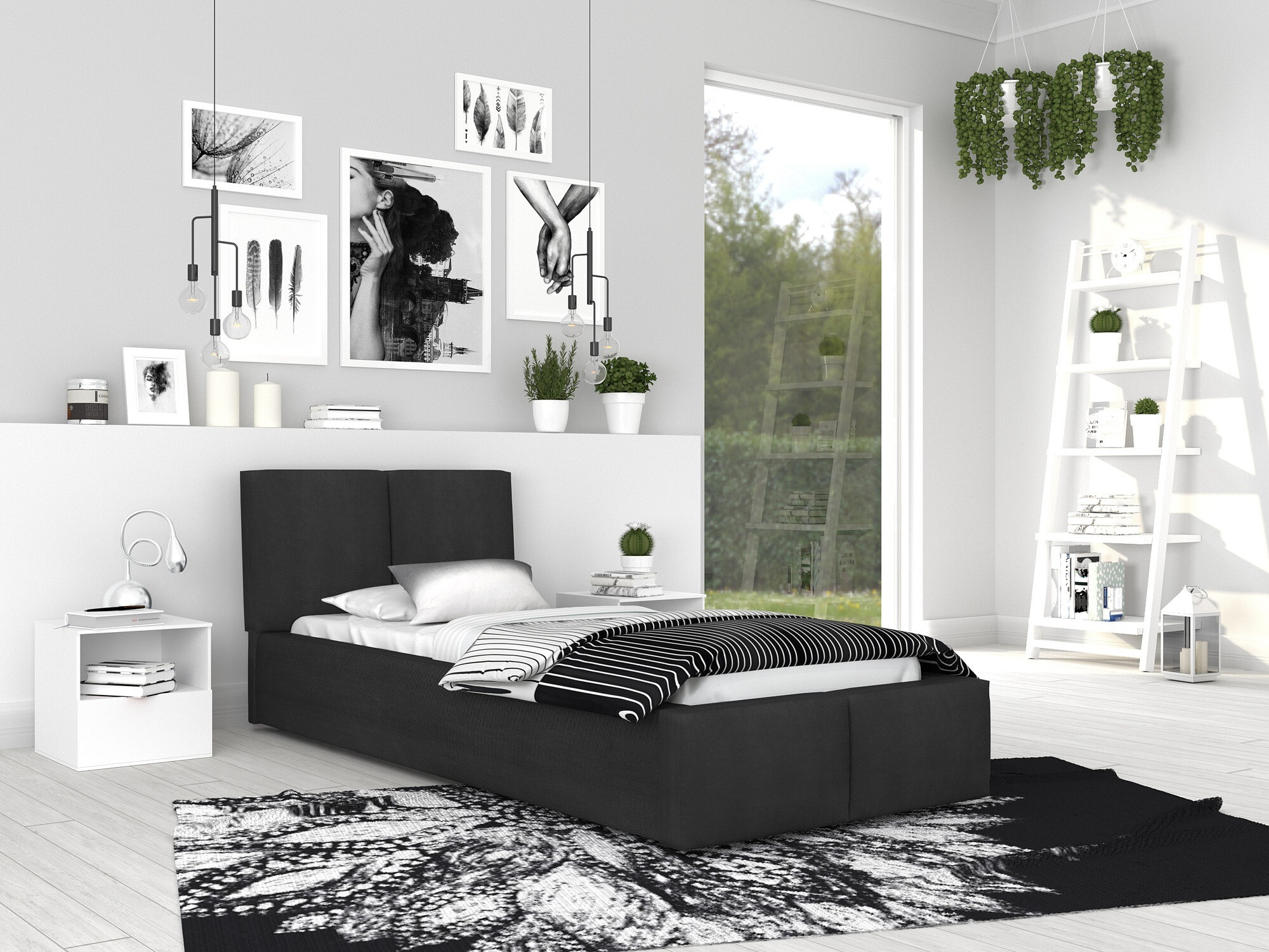 Bed Fairfield 109 (Zwart)