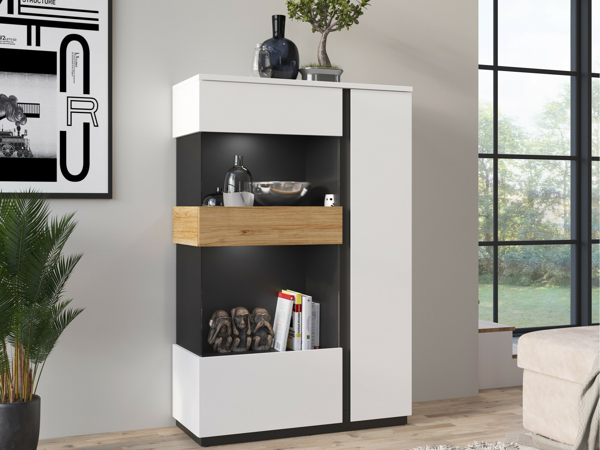 Boekenkast Livflou 105