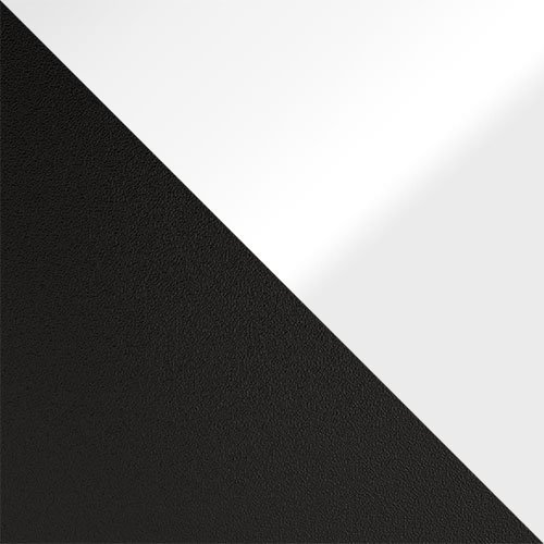 Bijzettafel Germantown 102 (Matzwart + Glanzend wit)