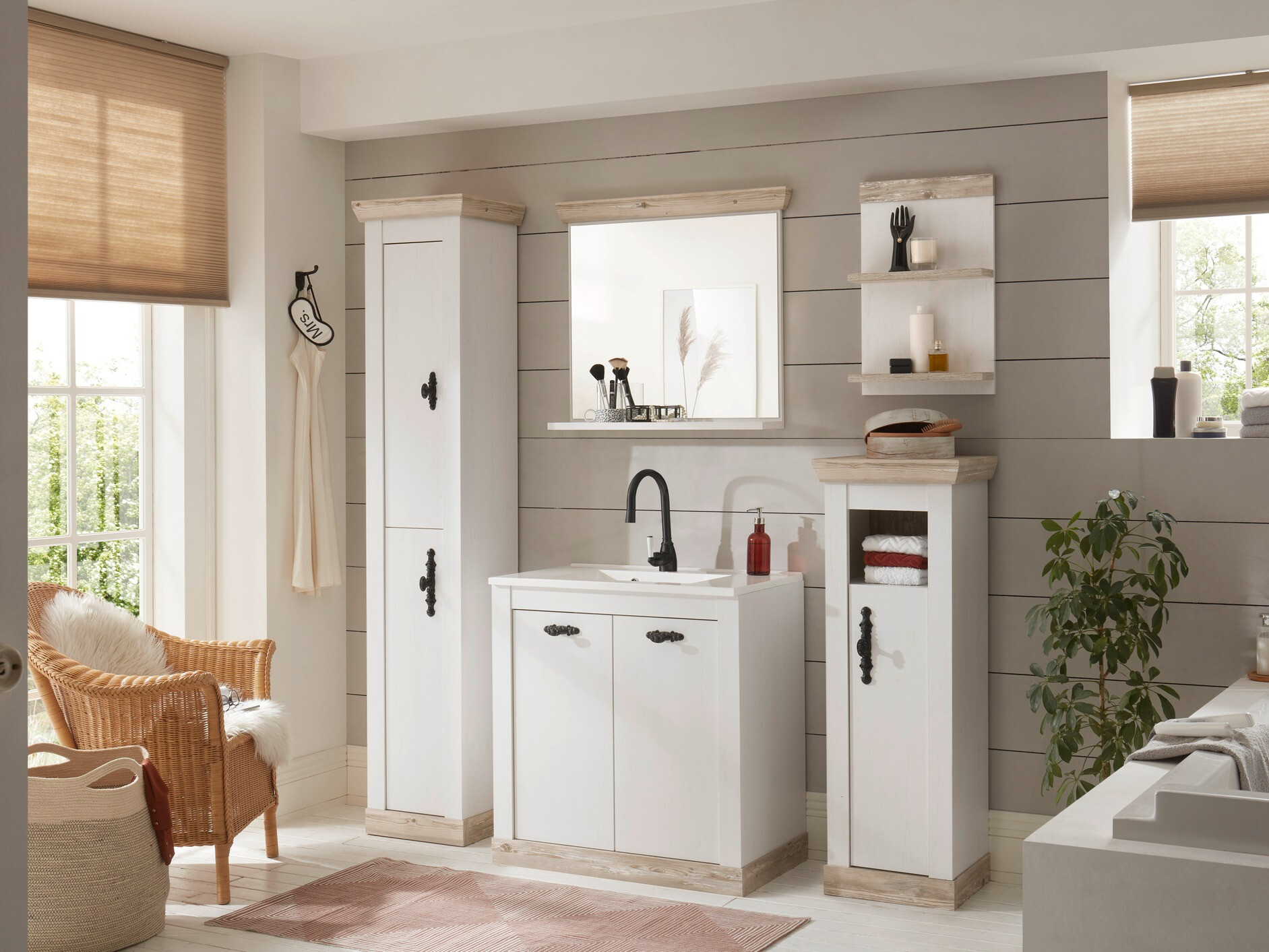 Staand badkamermeubel voor een wastafel Daltori 142