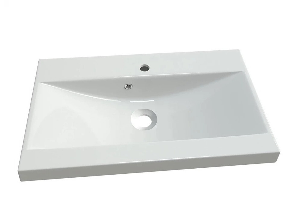 Badkamerset Sarasota 140 (Grijs met glans + Kastanje)