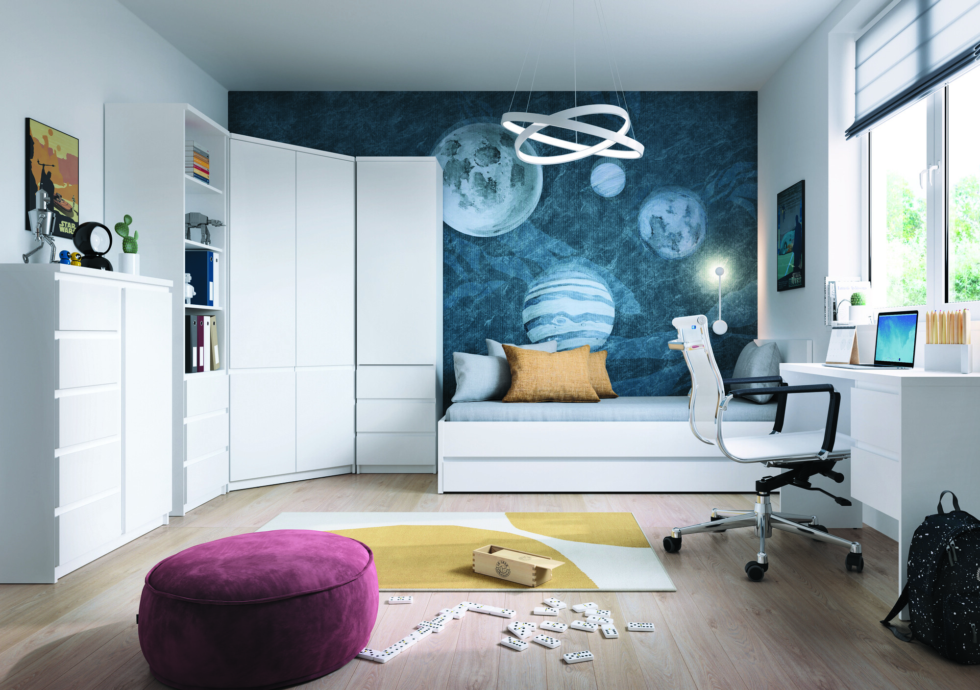 Bed Merfere 107 (Wit)