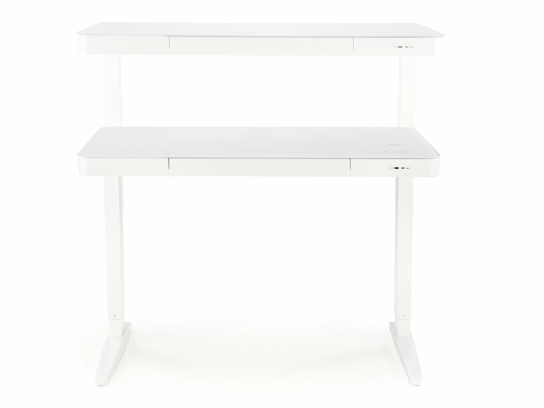 In hoogte verstelbaar bureau Houston 1703 (Wit)