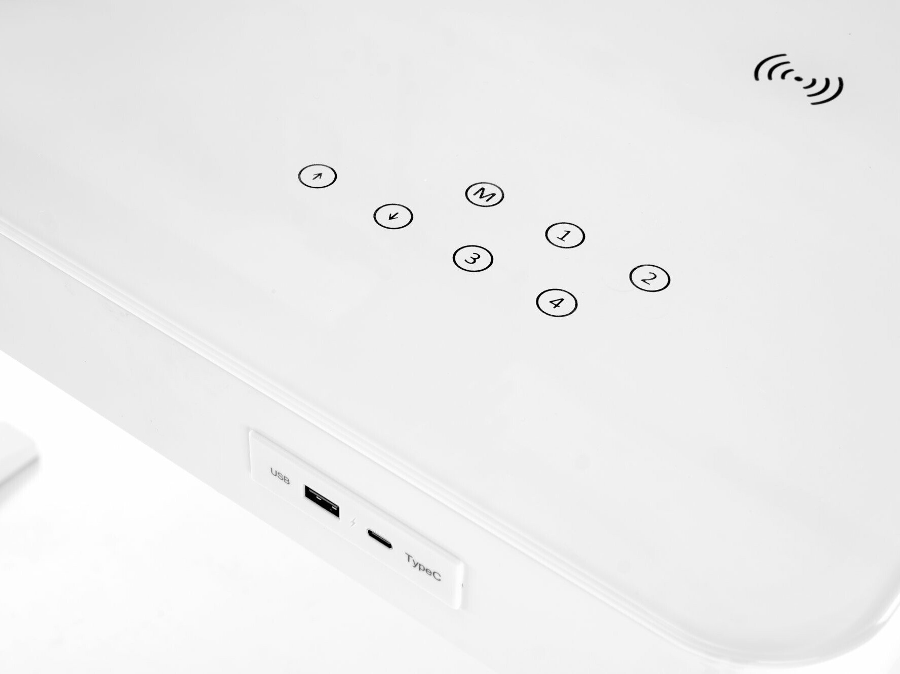 In hoogte verstelbaar bureau Houston 1703 (Wit)