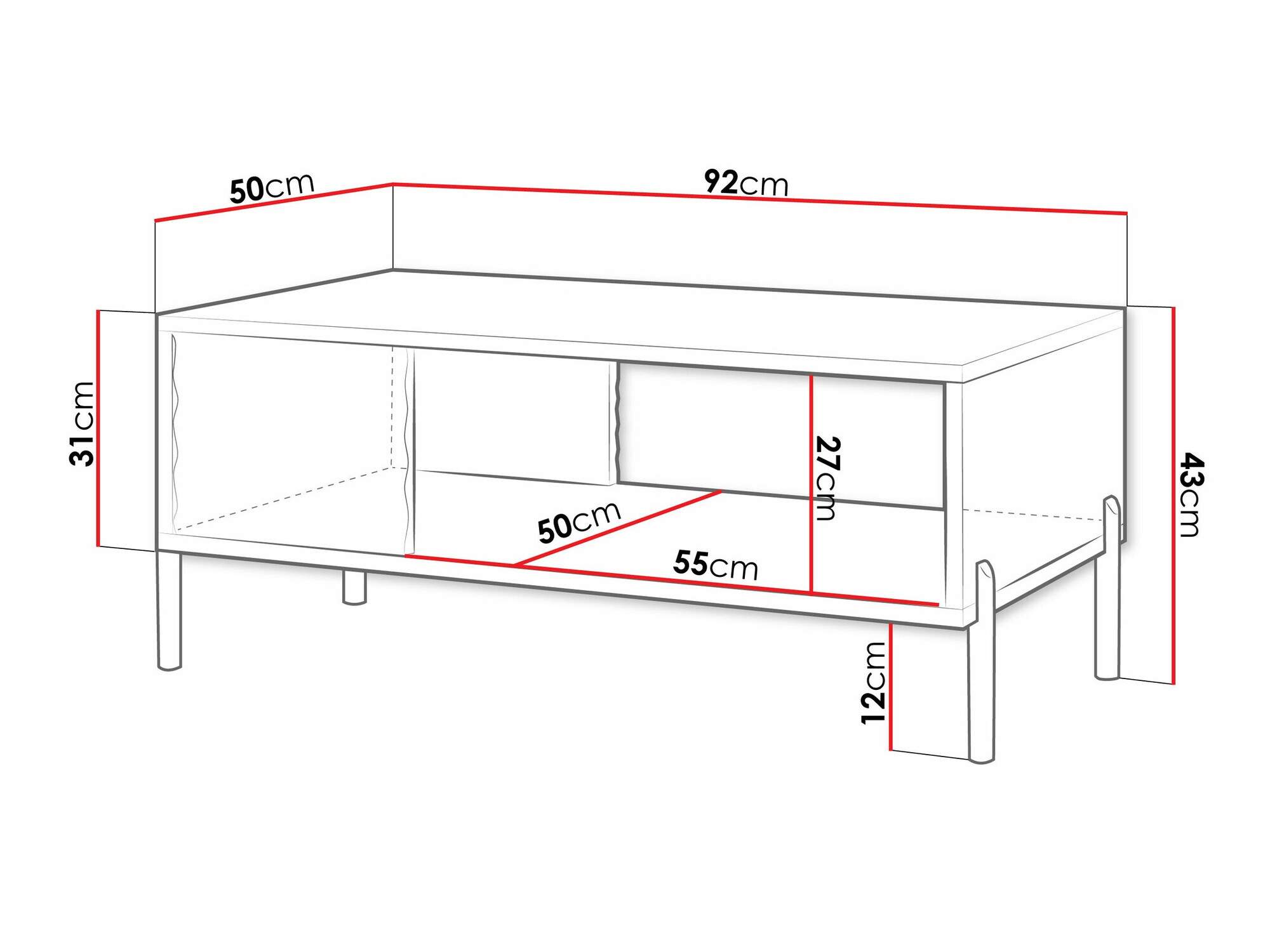 Salontafel Comfivo Serfero 104