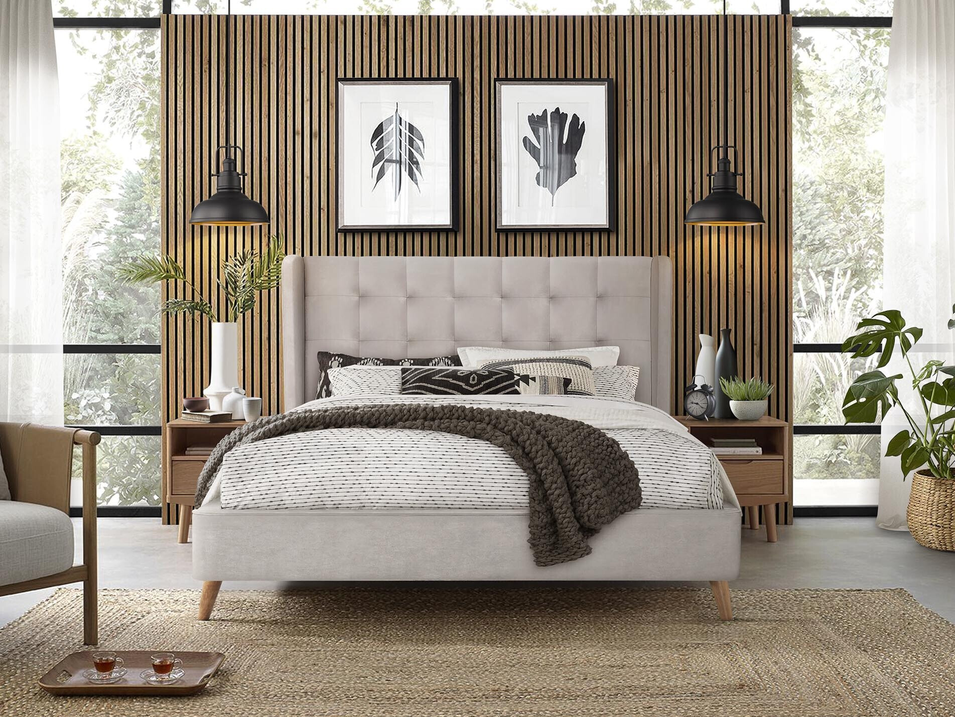 Bed Houston 1706 (Beige)