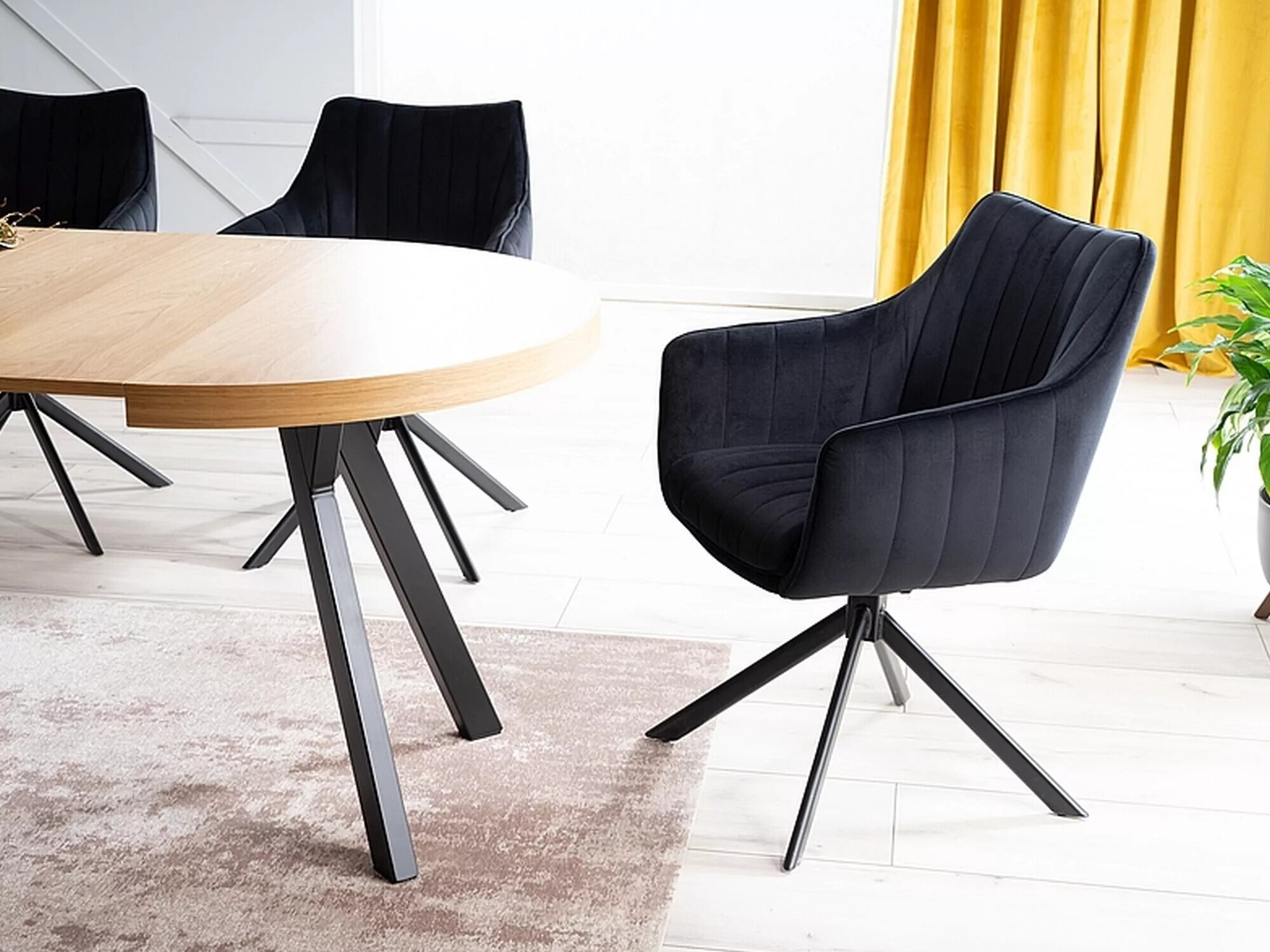 Stoel Detroit 134 (Zwart)