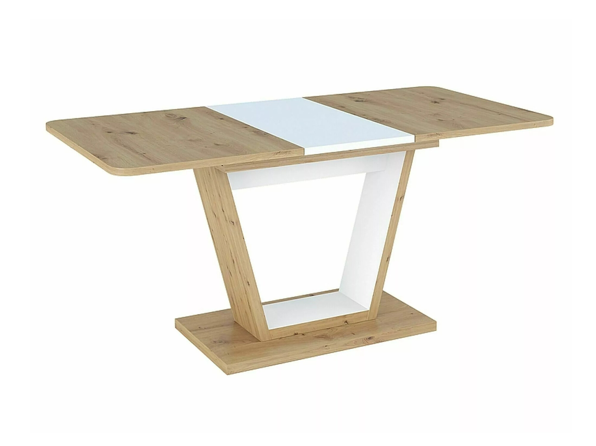 Tafel Detroit 135 (Artisan eiken + Wit)
