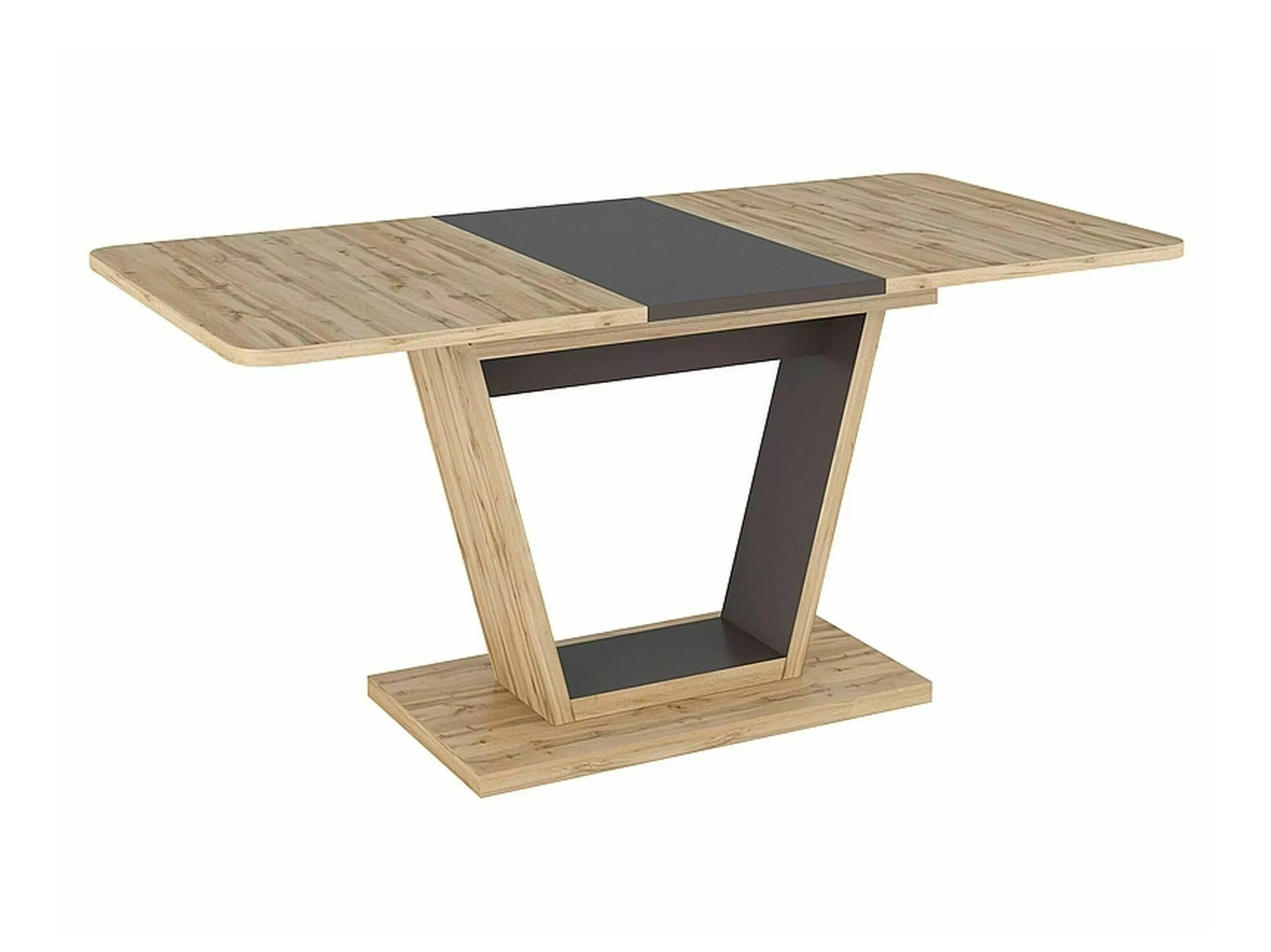 Tafel Detroit 135 (Wotan eik + Bruin)