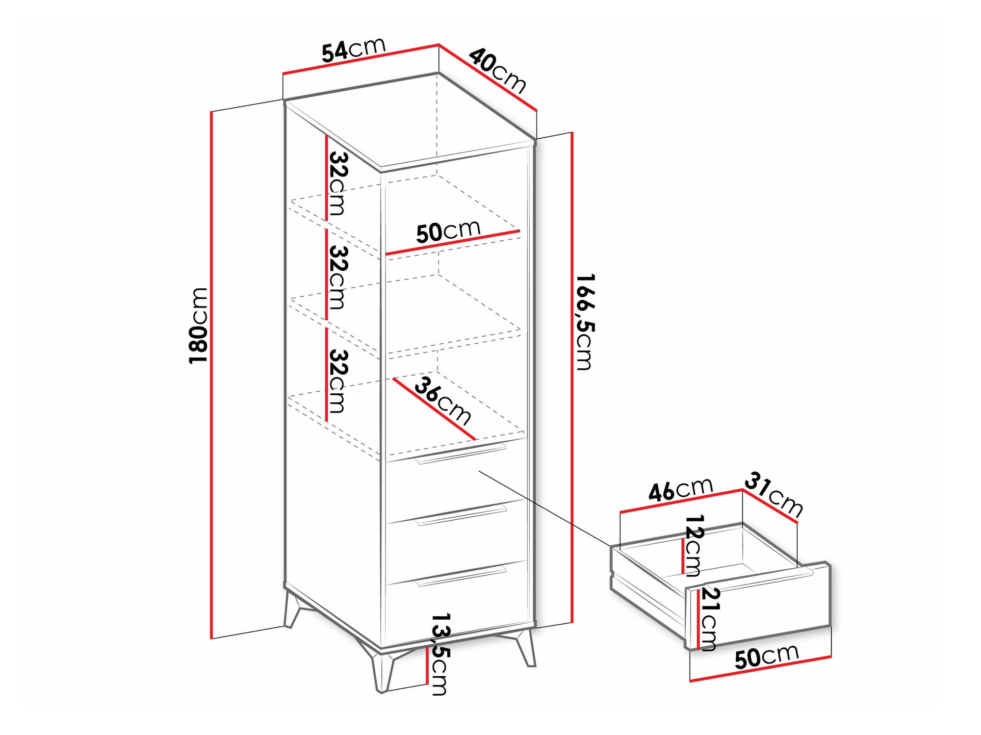 Boekenkast Comfivo Camlue 102