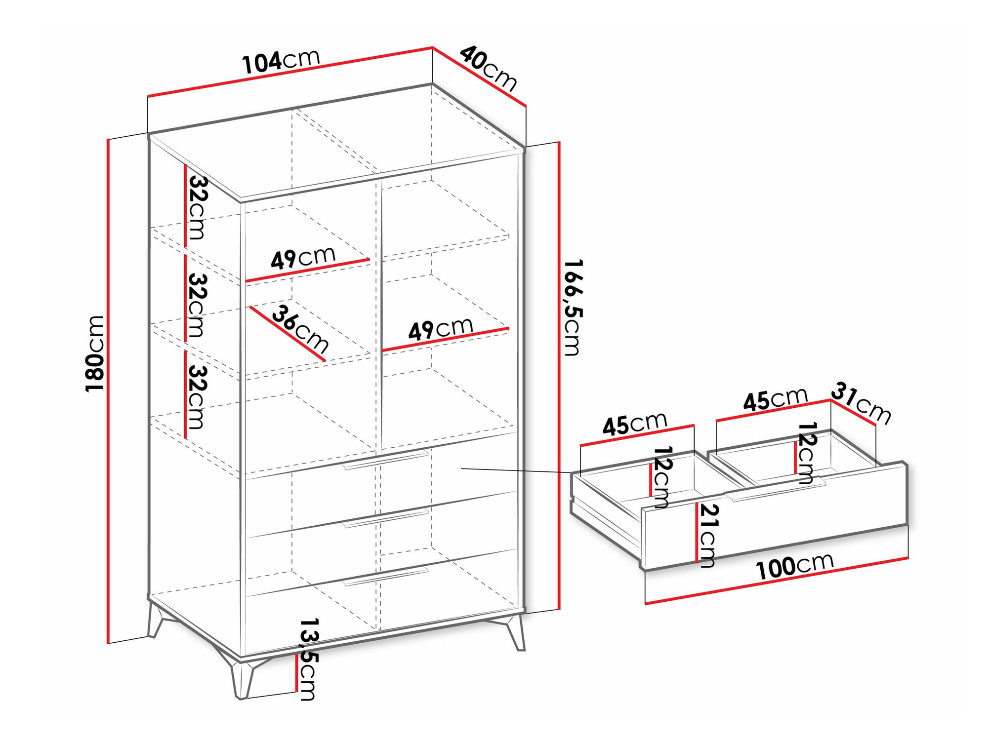 Boekenkast Comfivo Citrus I