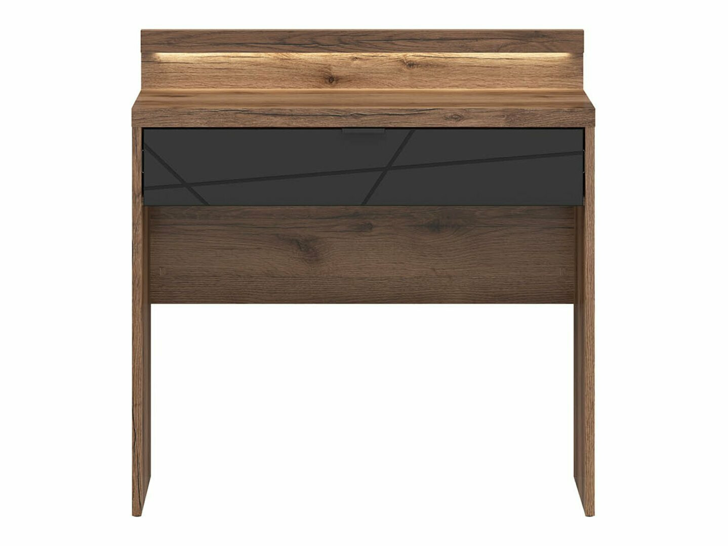 Bureau Fivale 120 (Donker delano-eik + Matzwart)