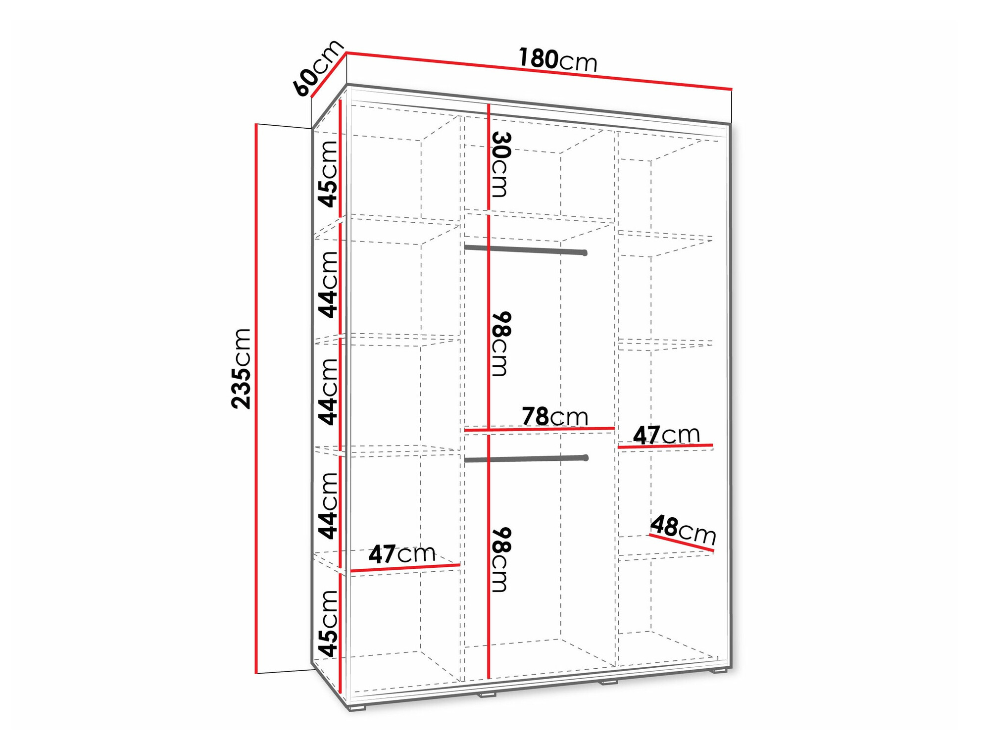 Kledingkast Hartford 493