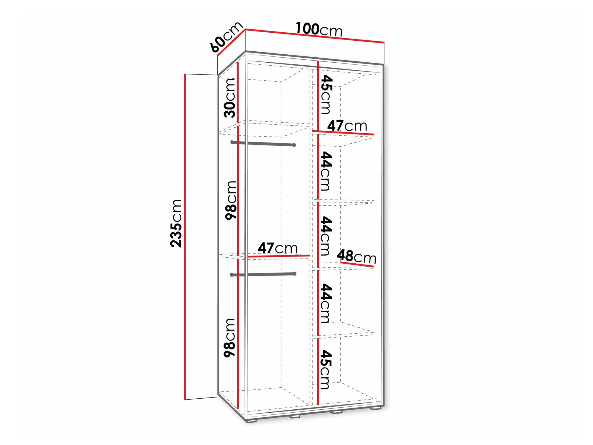 Kledingkast Hartford 496