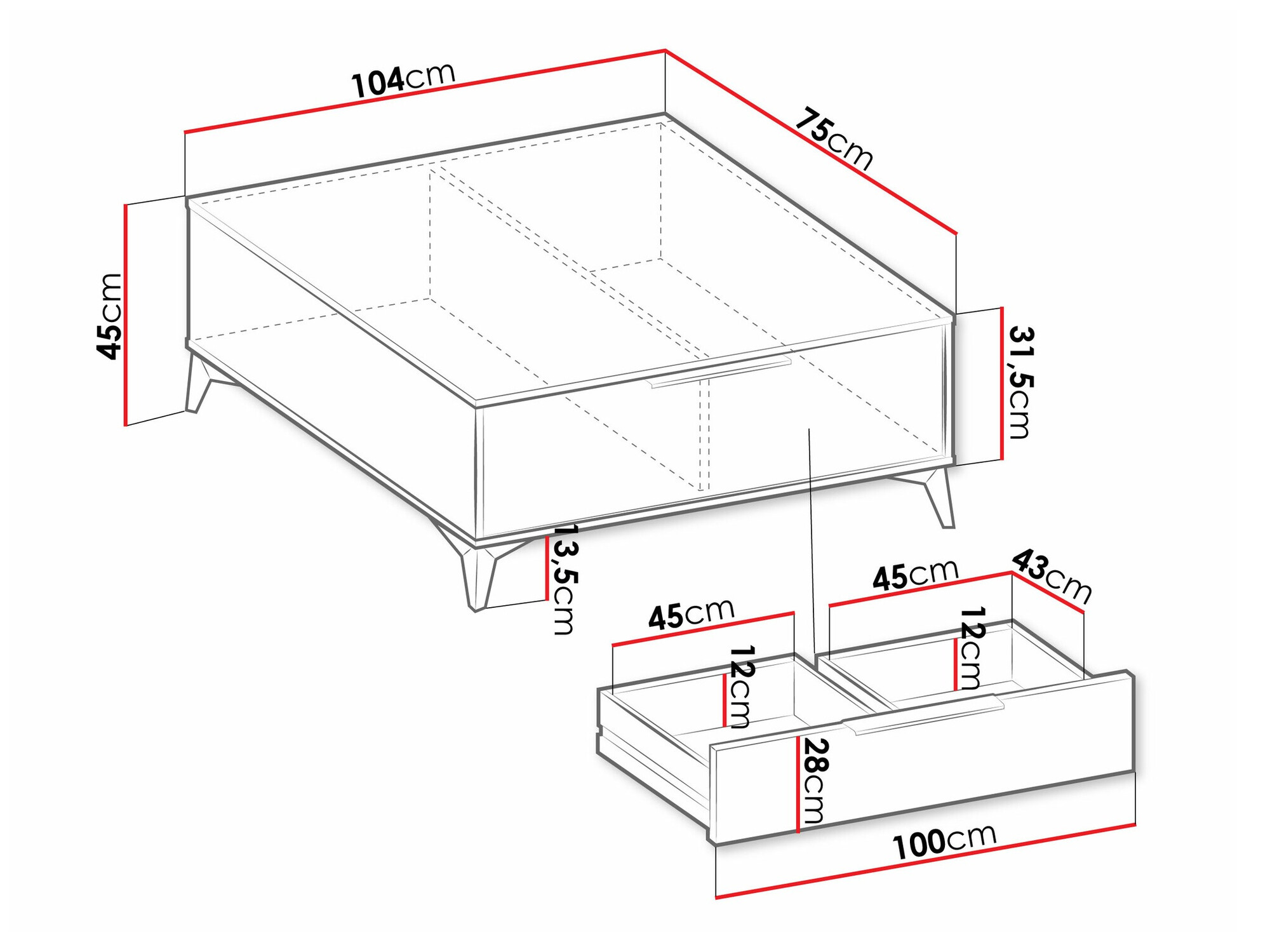 Salontafel Comfivo Camlue 101