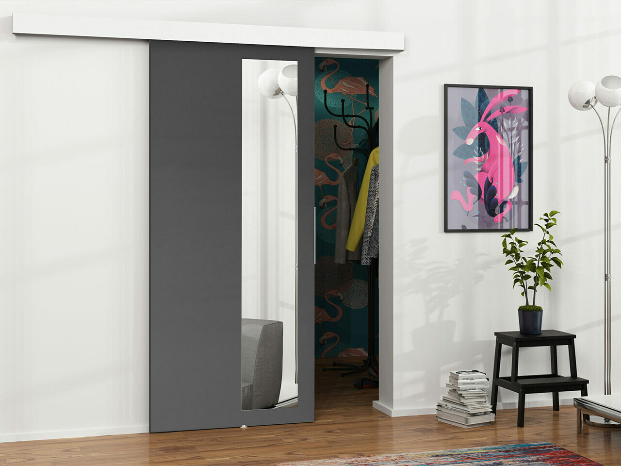 Schuifdeur Dover 129 (Antraciet)