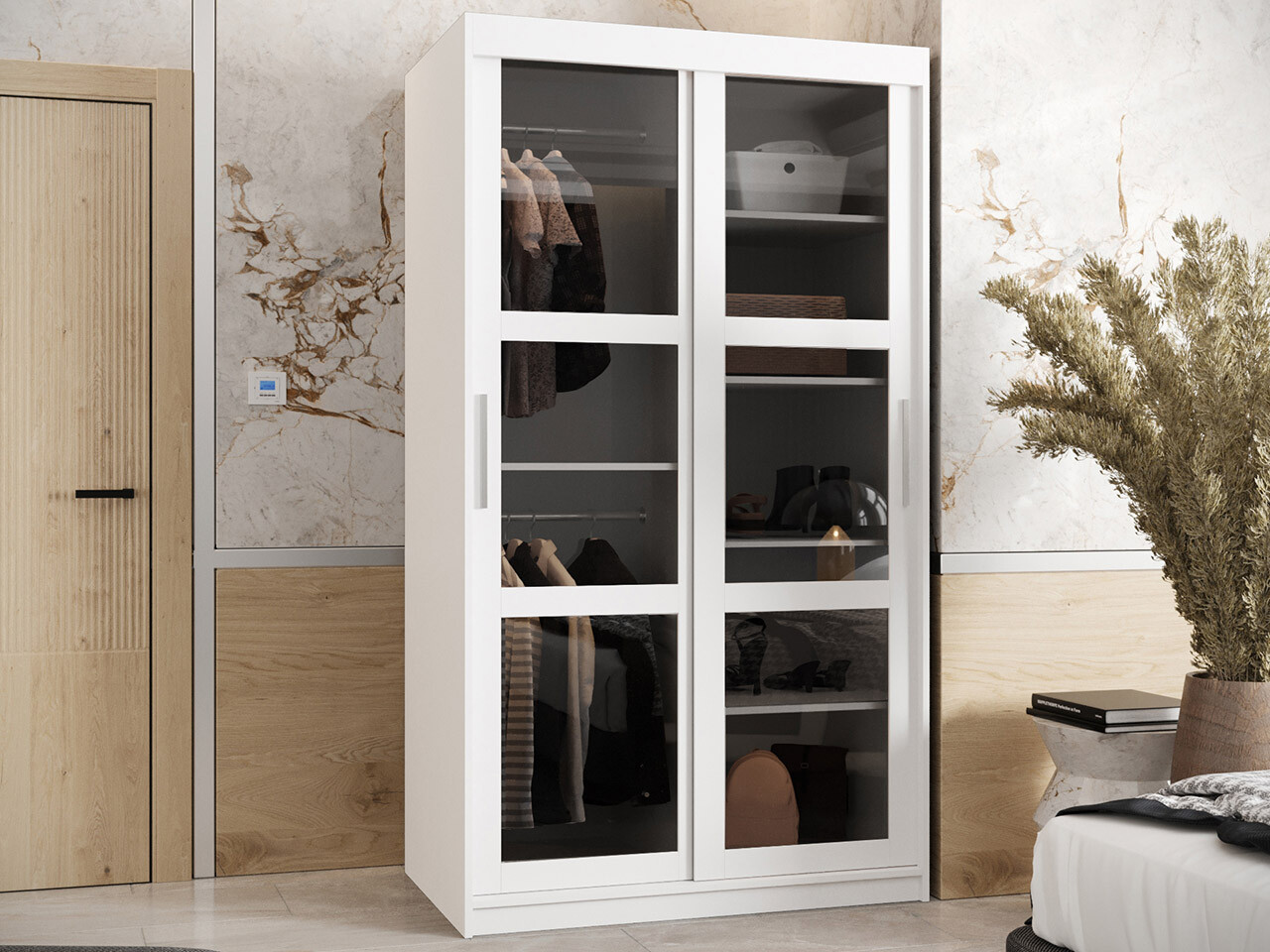 Kledingkast Hartford 478 (Wit)