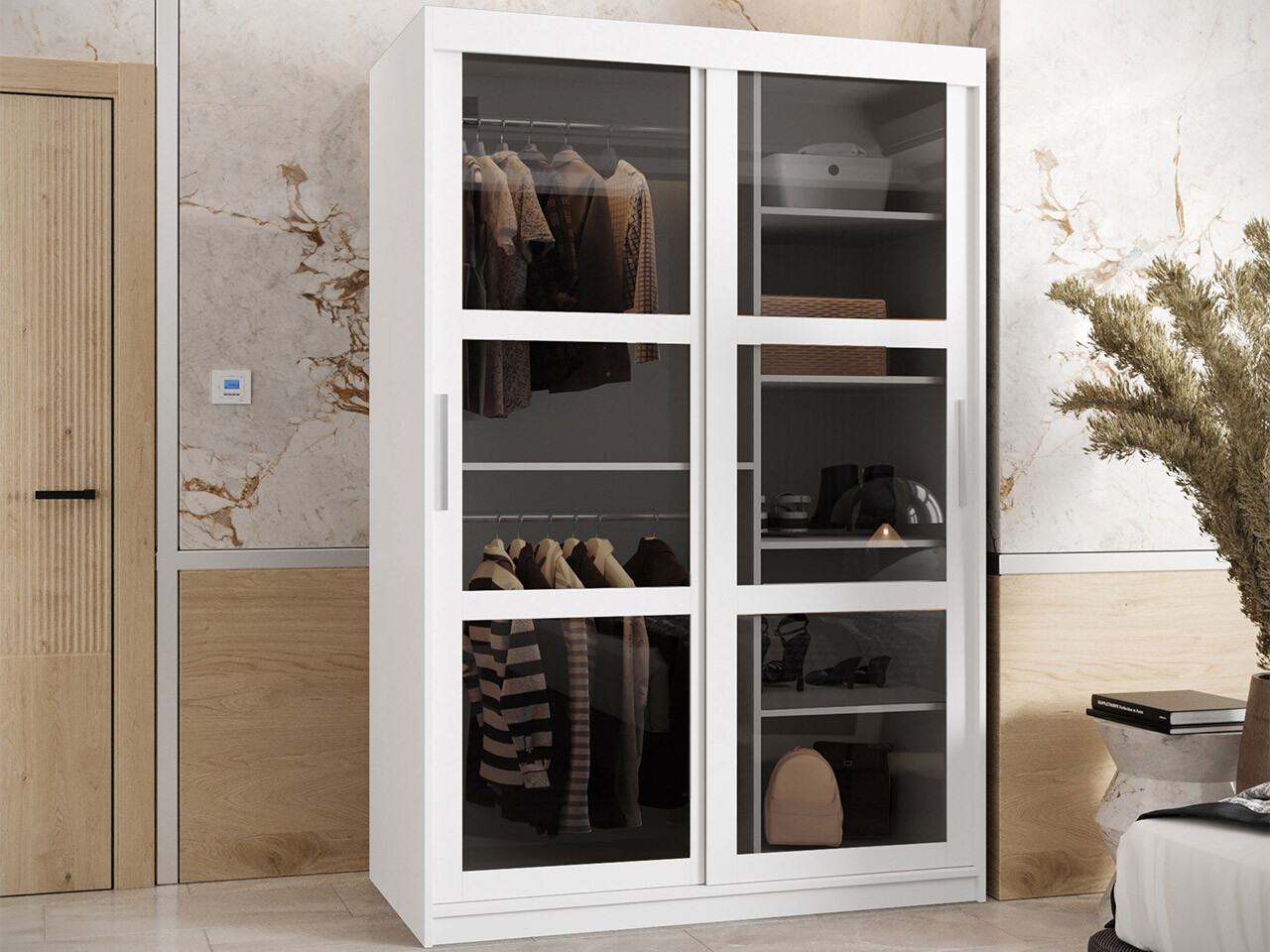 Kledingkast Hartford 479 (Wit)