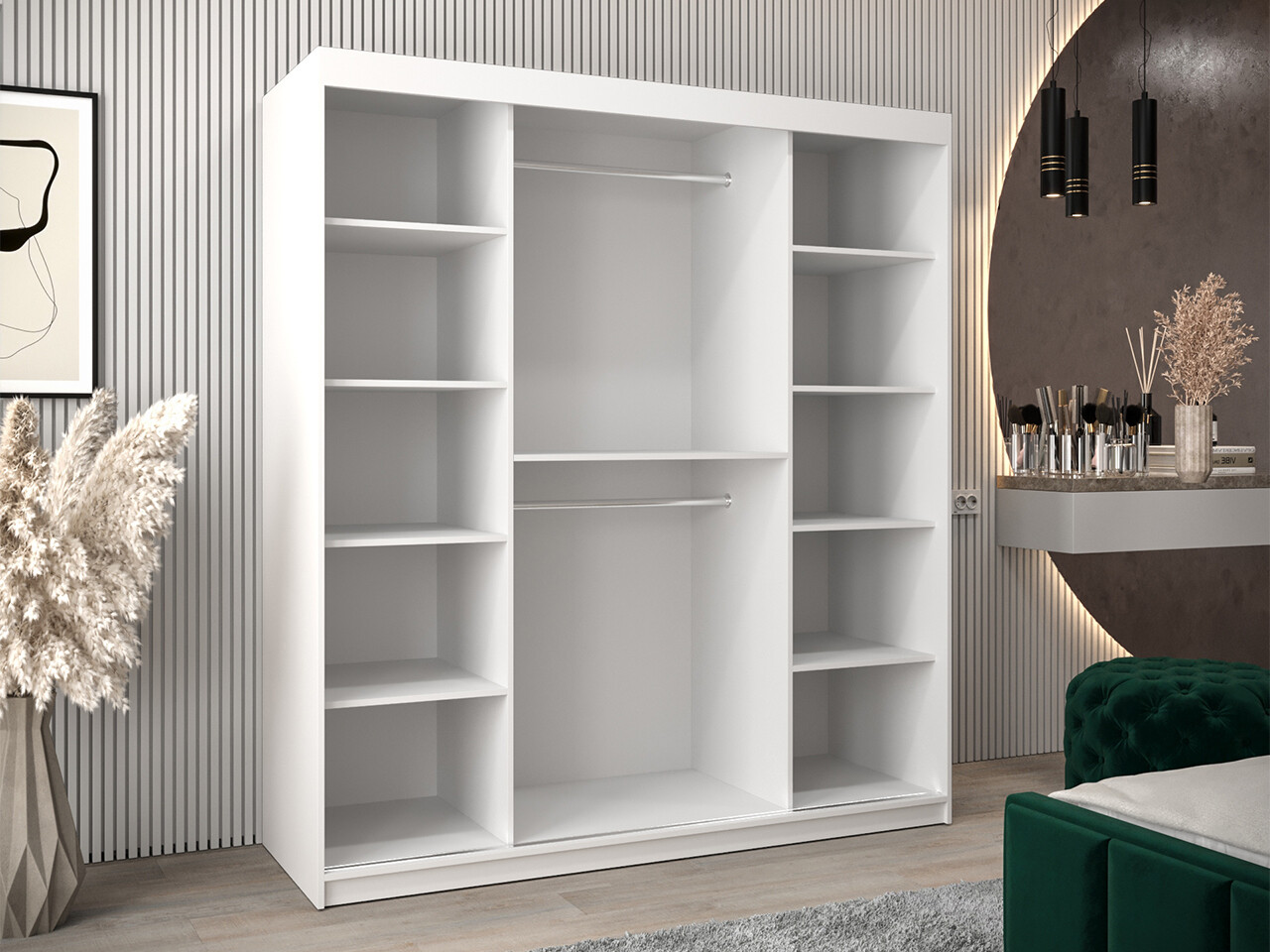 Kledingkast Hartford 481 (Wit)