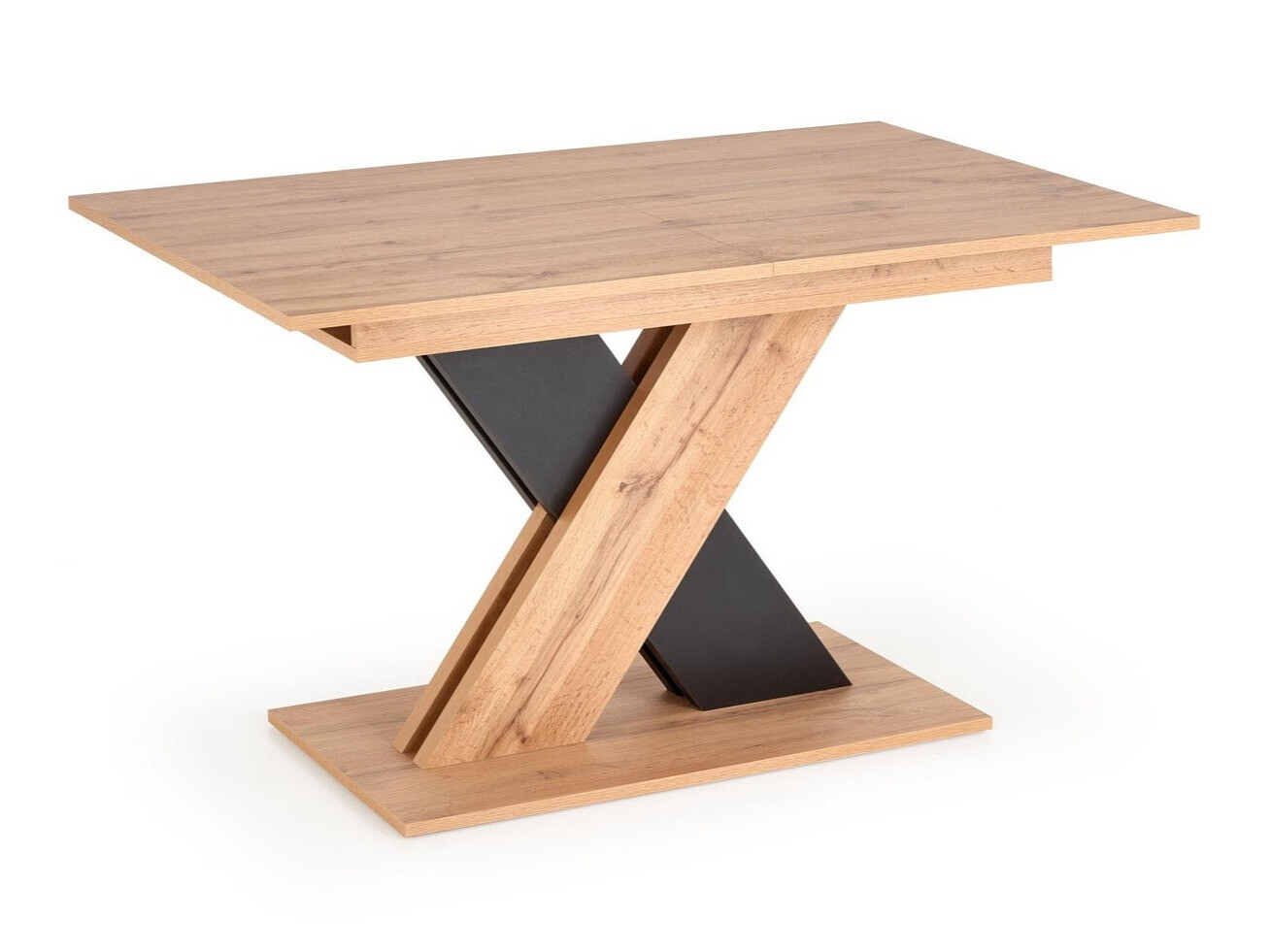 Tafel Houston 1724 (Zwart + Wotan eik)