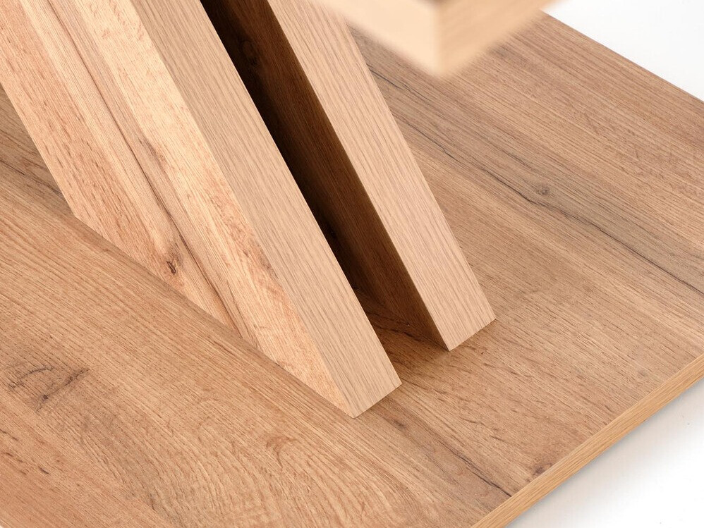 Tafel Houston 1724 (Zwart + Wotan eik)