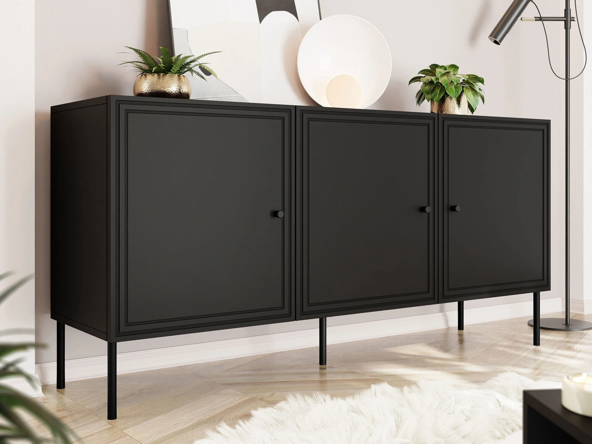 Dressoir Monciru 100 (Zwart)
