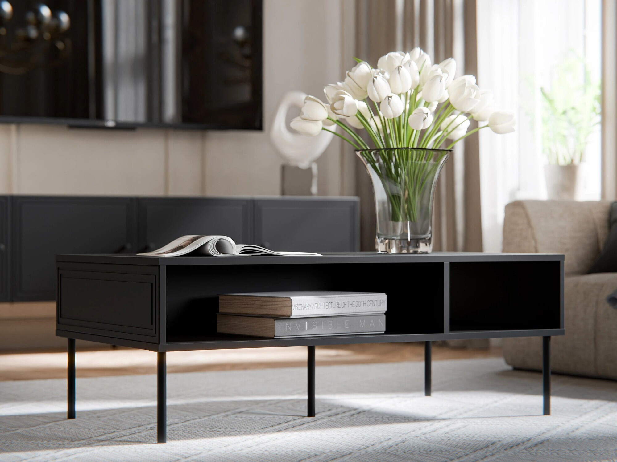 Salontafel Monciru 101 (Zwart)