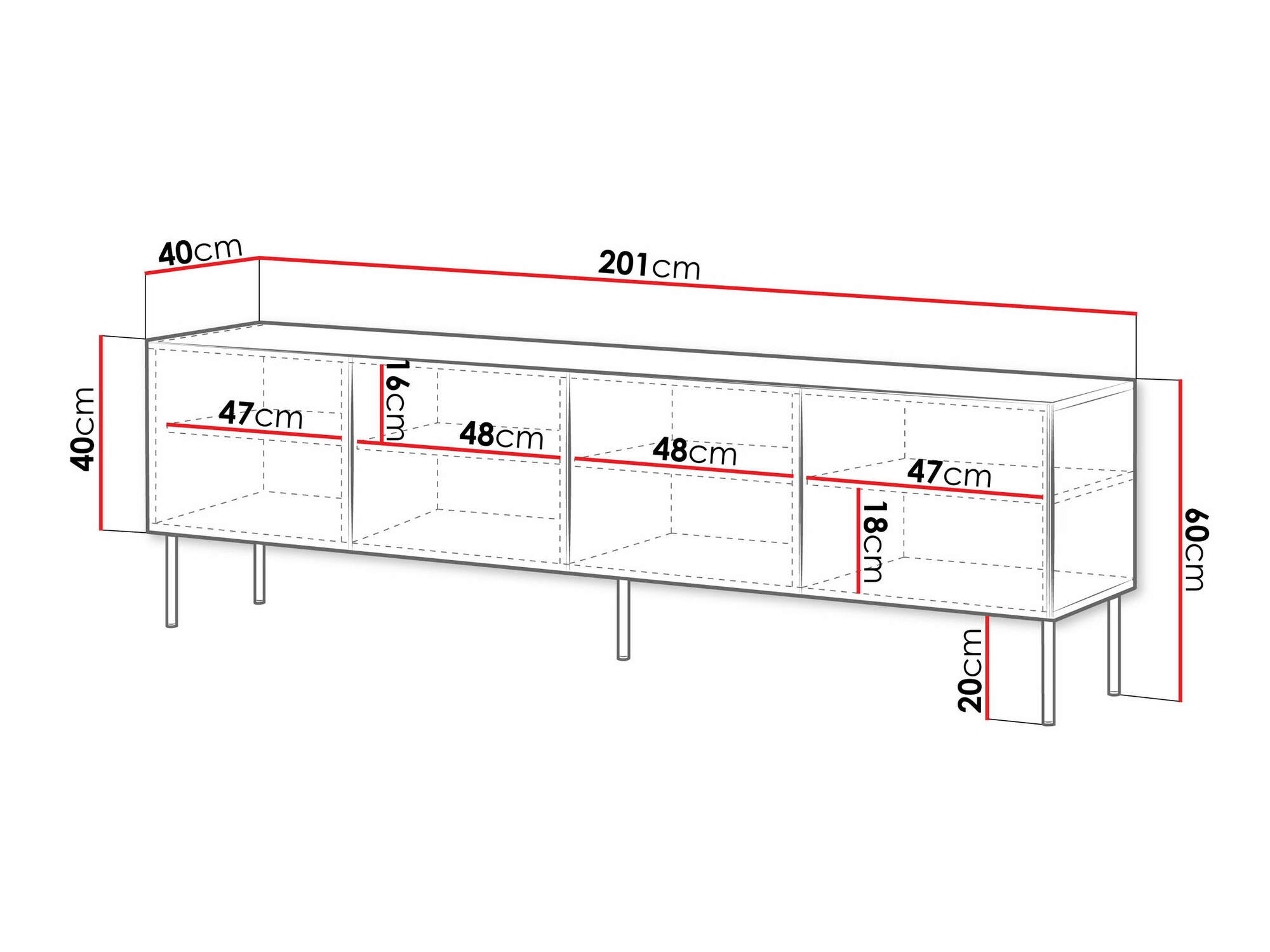 TV-meubel Celra I (Wit)