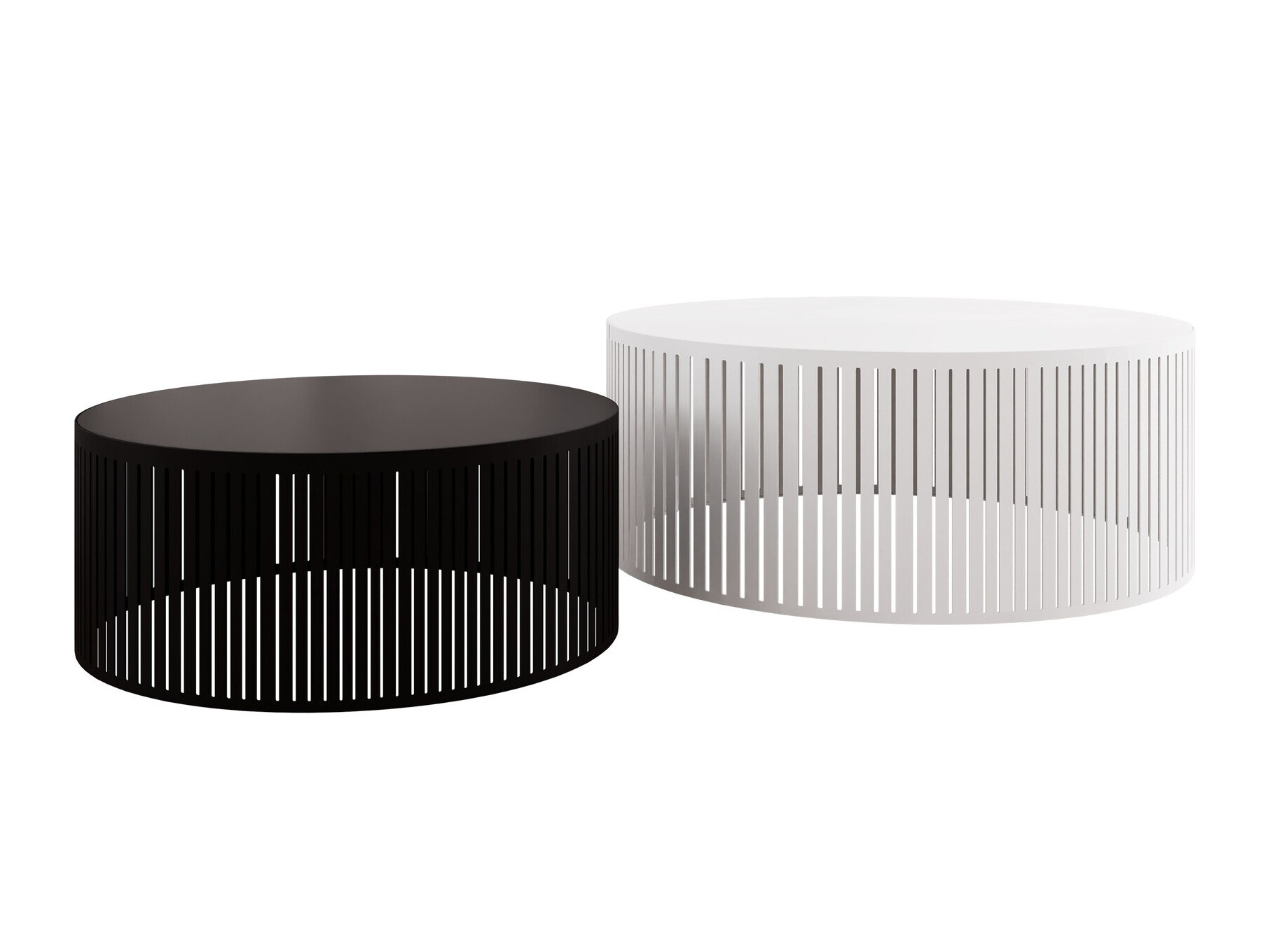 Salontafel set Prunis (Zwart + Wit)