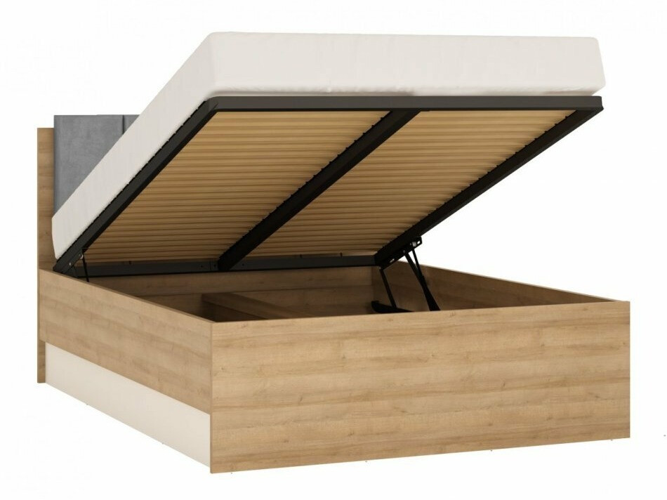 Bed Feldeli 117 (Riviera eiken + Wit)