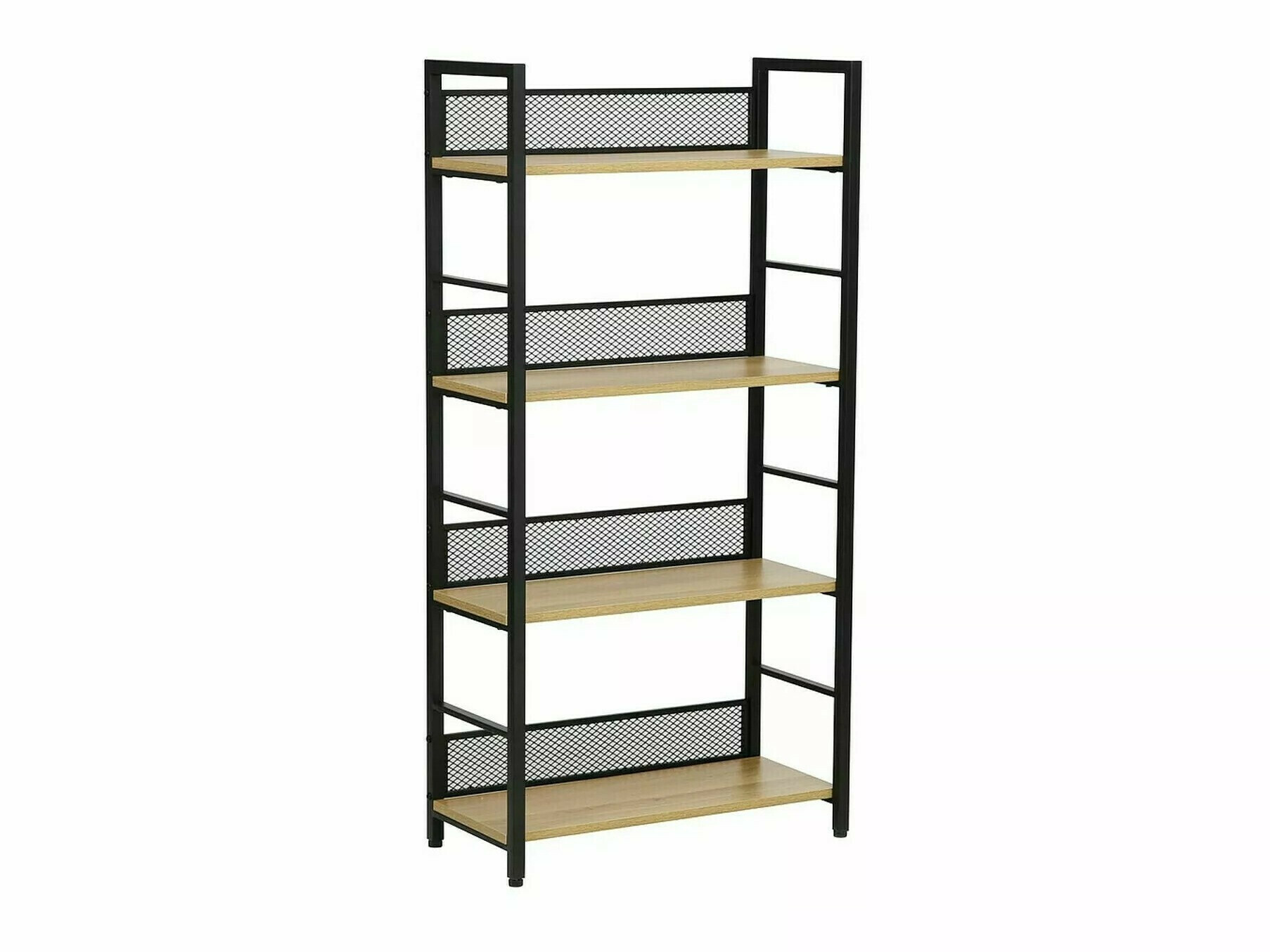 Boekenkast Detroit 186 (Zwart + Eiken)