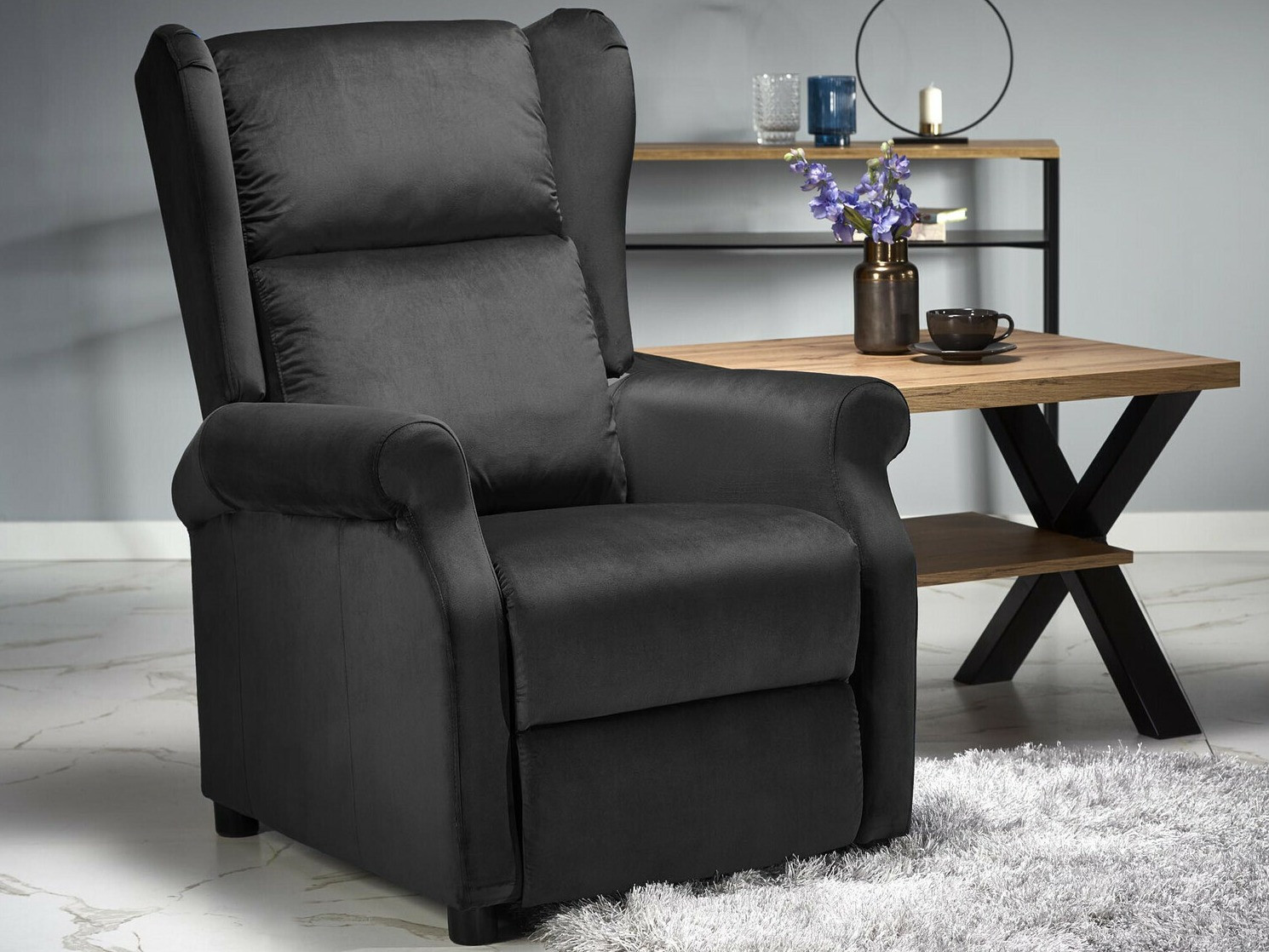 Relaxfauteuil Houston 878 (Zwart)