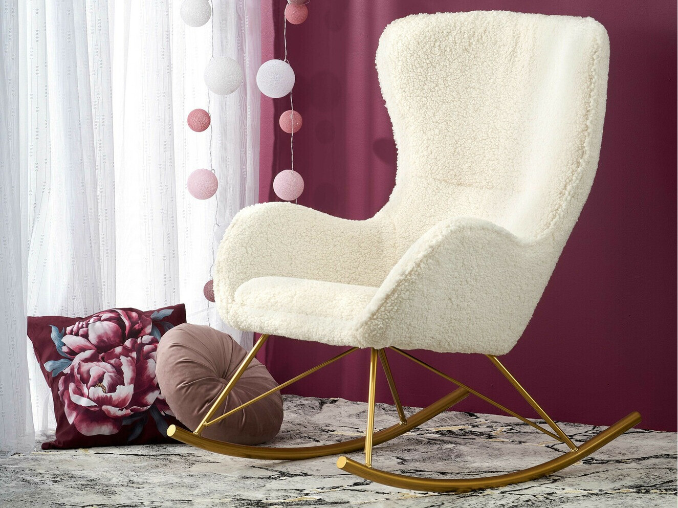 Schommelstoel Houston 1326 (Crème)