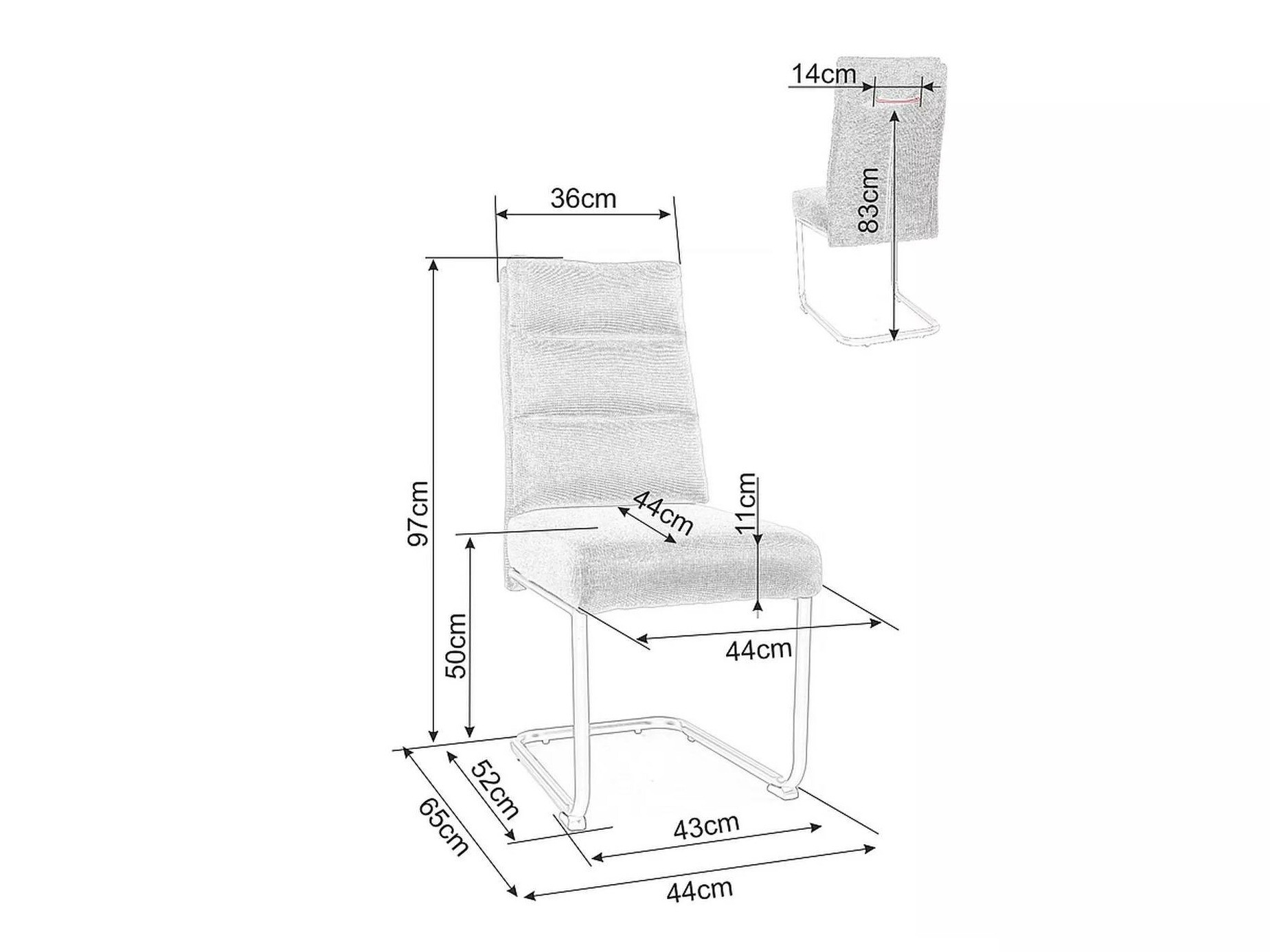 Stoel Detroit 294 (Licht olijfboom)