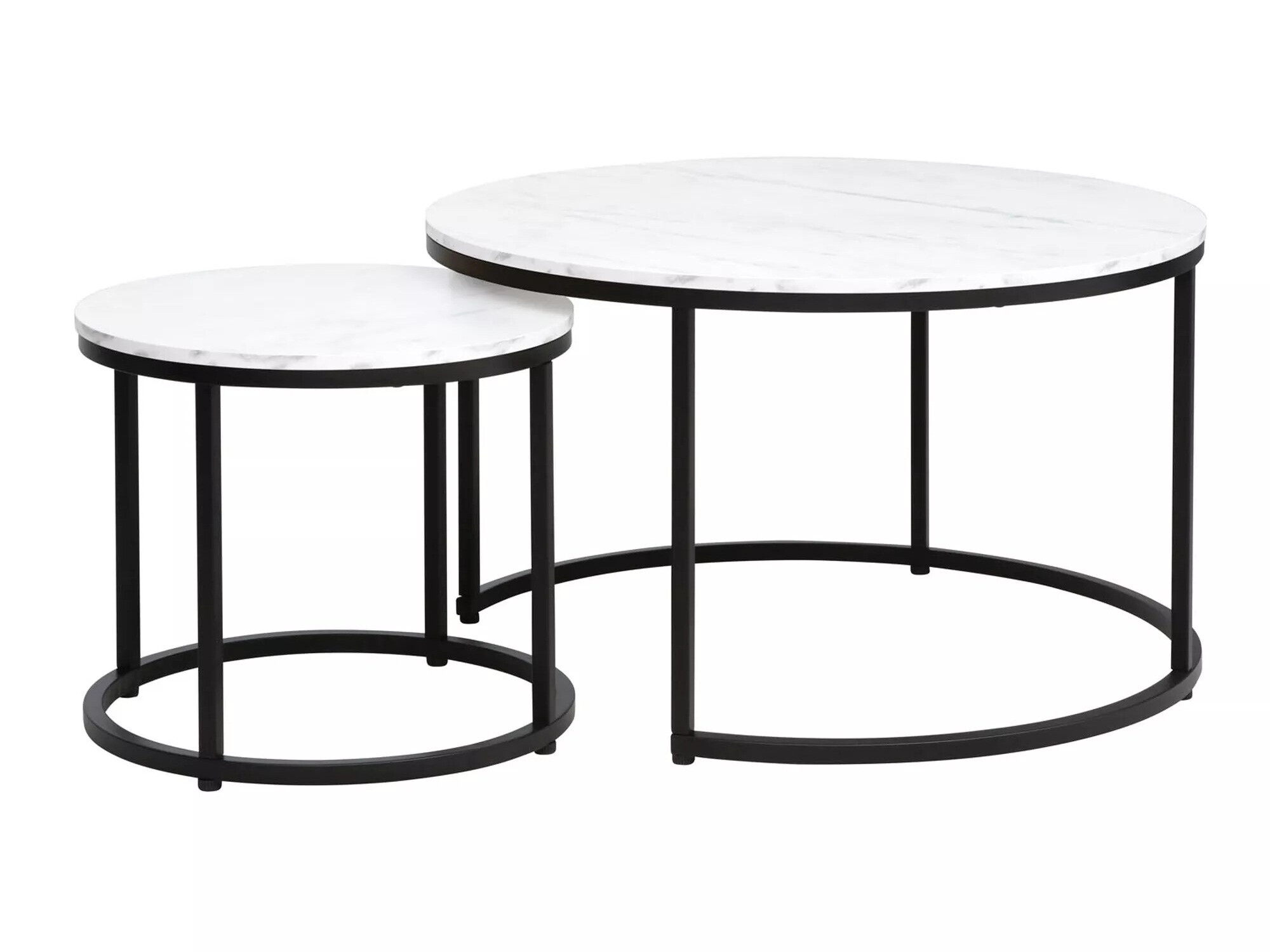 Salontafel set Detroit 397 (Wit marmer)