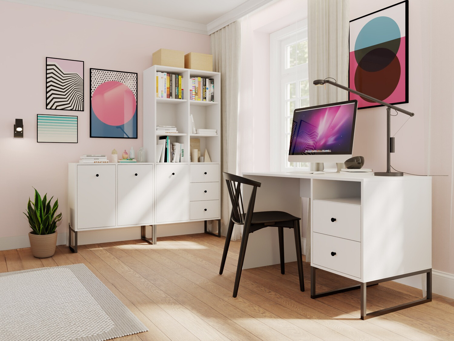 Boekenkast Dalferi 107 (Wit)