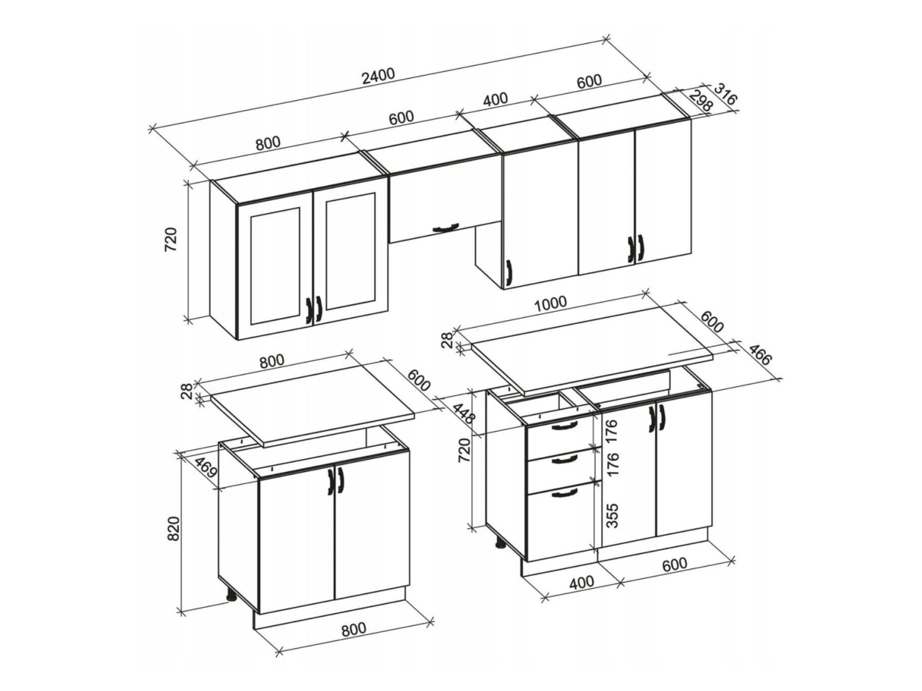 Keukenset Houston 1730