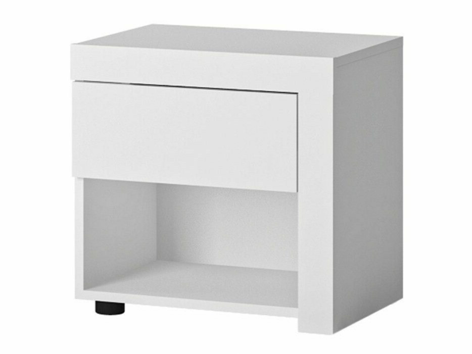 Nachtkastje Feldeli 113 (Wit + Glanzend wit)