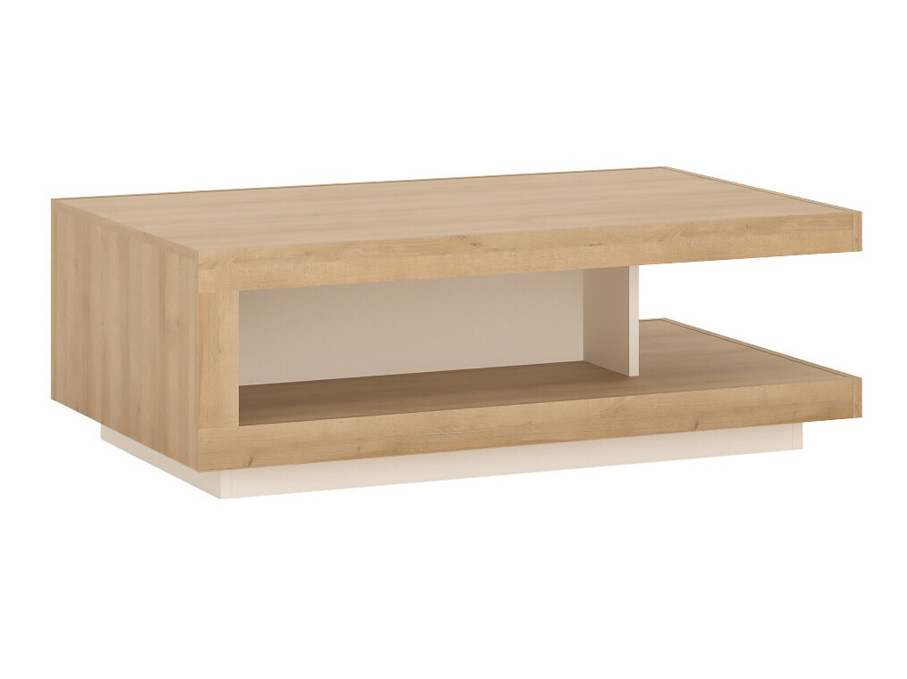 Salontafel Feldeli 105 (Riviera eiken + Wit)