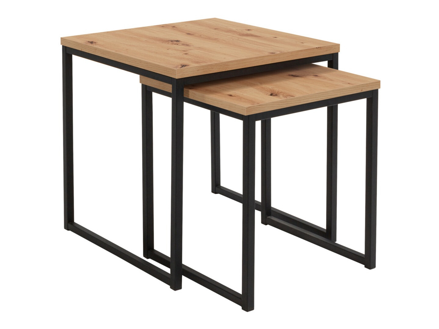 Salontafel set Boston 256 (Artisan eiken + Zwart)