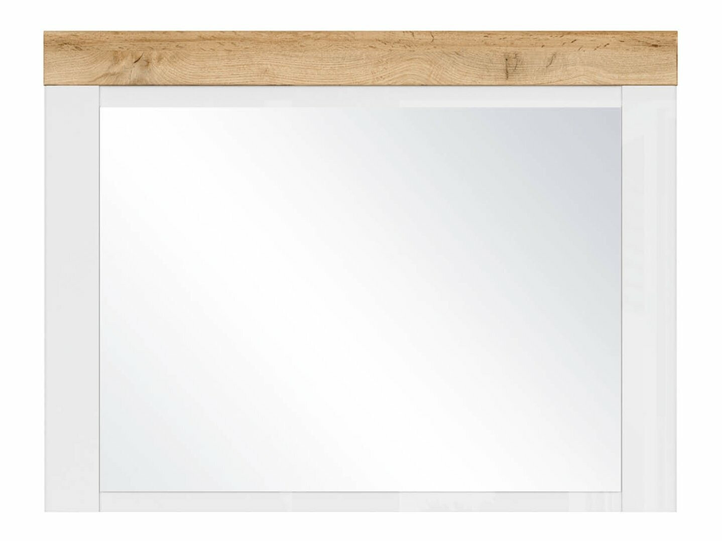 Spiegel Sonsoru 116 (Wit + Wotan eik)