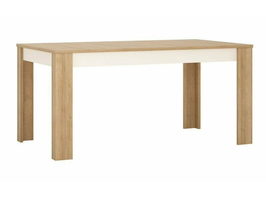 Tafel Feldeli 119 (Riviera eiken + Glanzend wit)